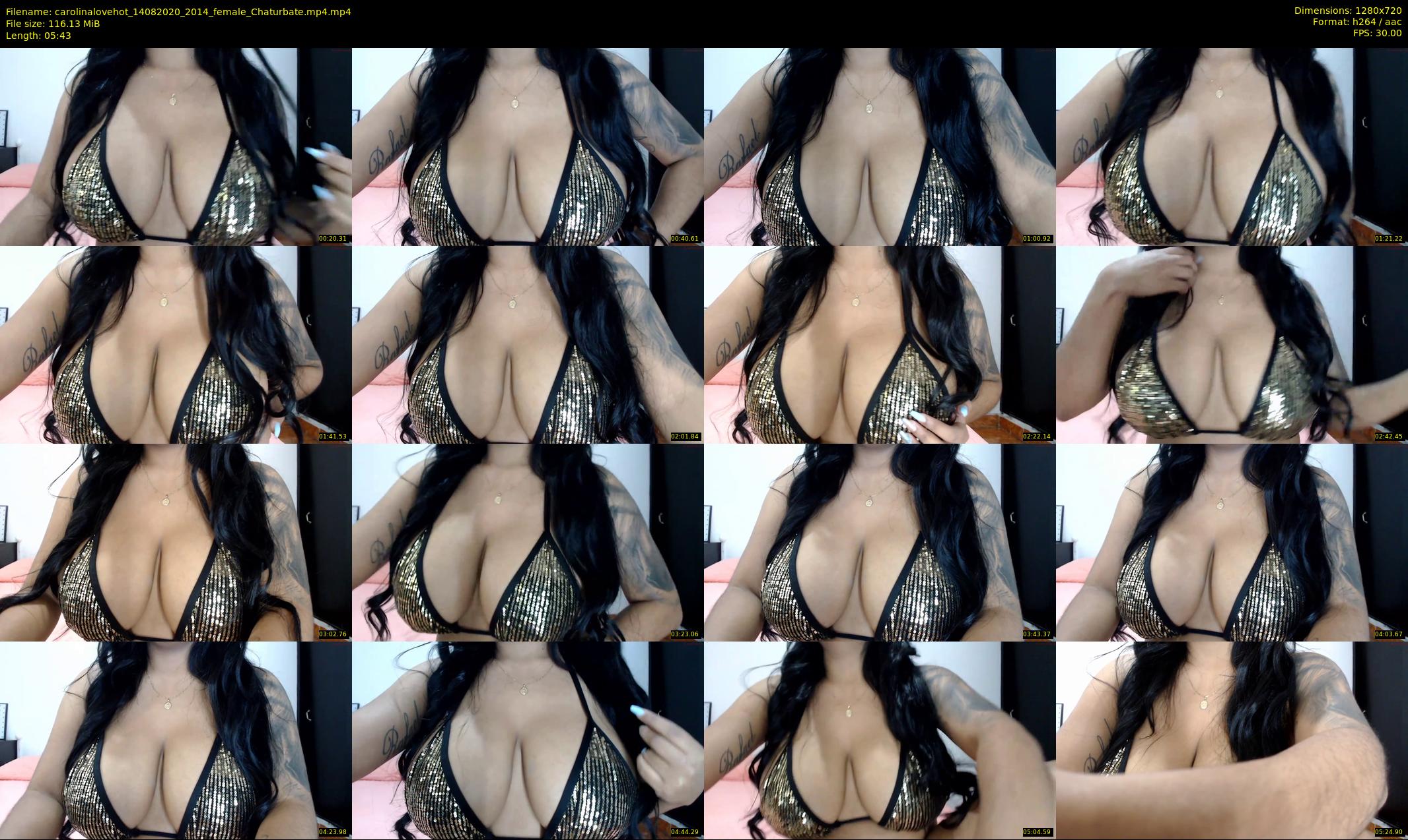 carolinalovehot — 6 minute Chaturbate female cam show recording, 720p, Aug 14, 2020