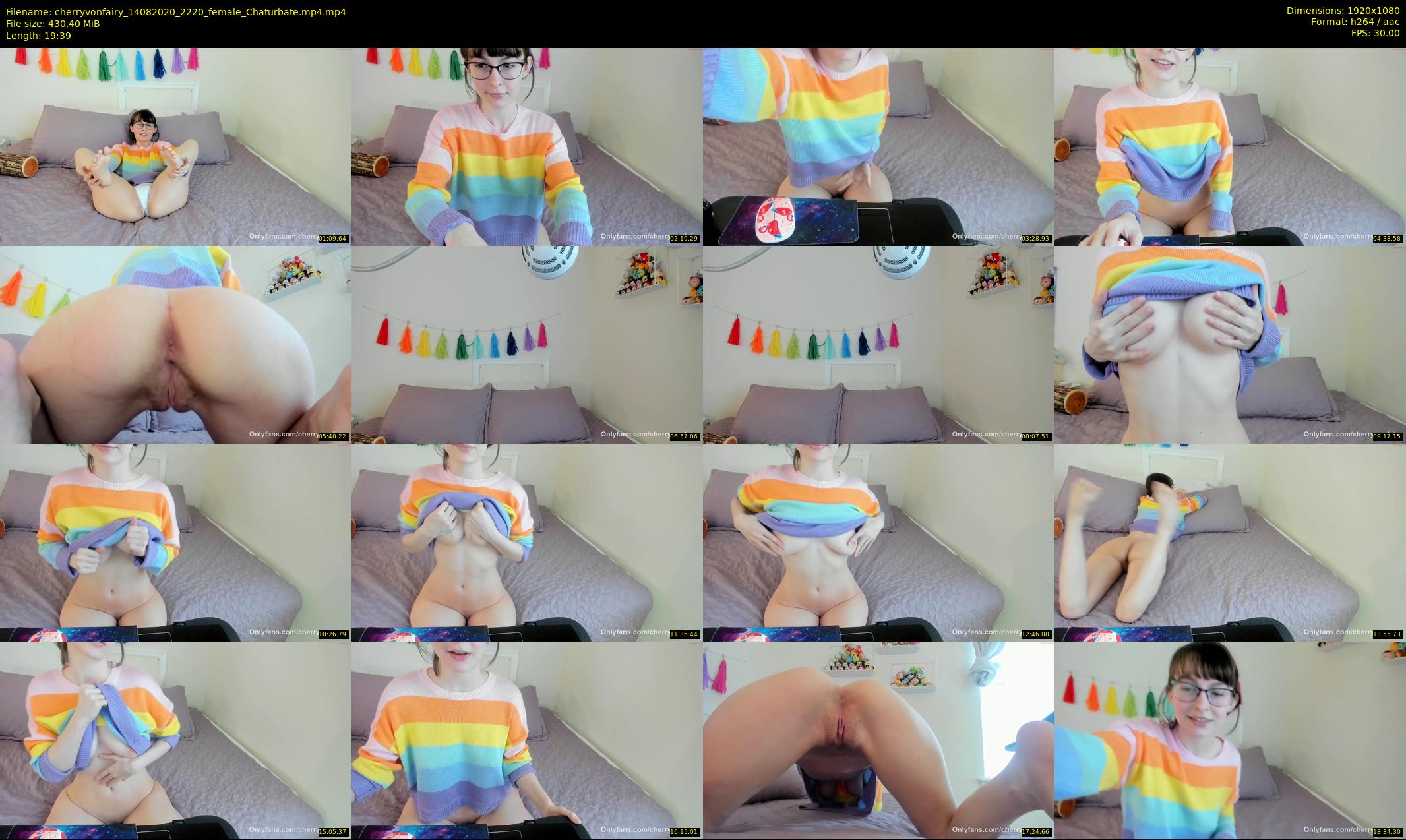 cherryvonfairy — 20 minute Chaturbate female cam show recording, 1080p, Aug 14, 2020