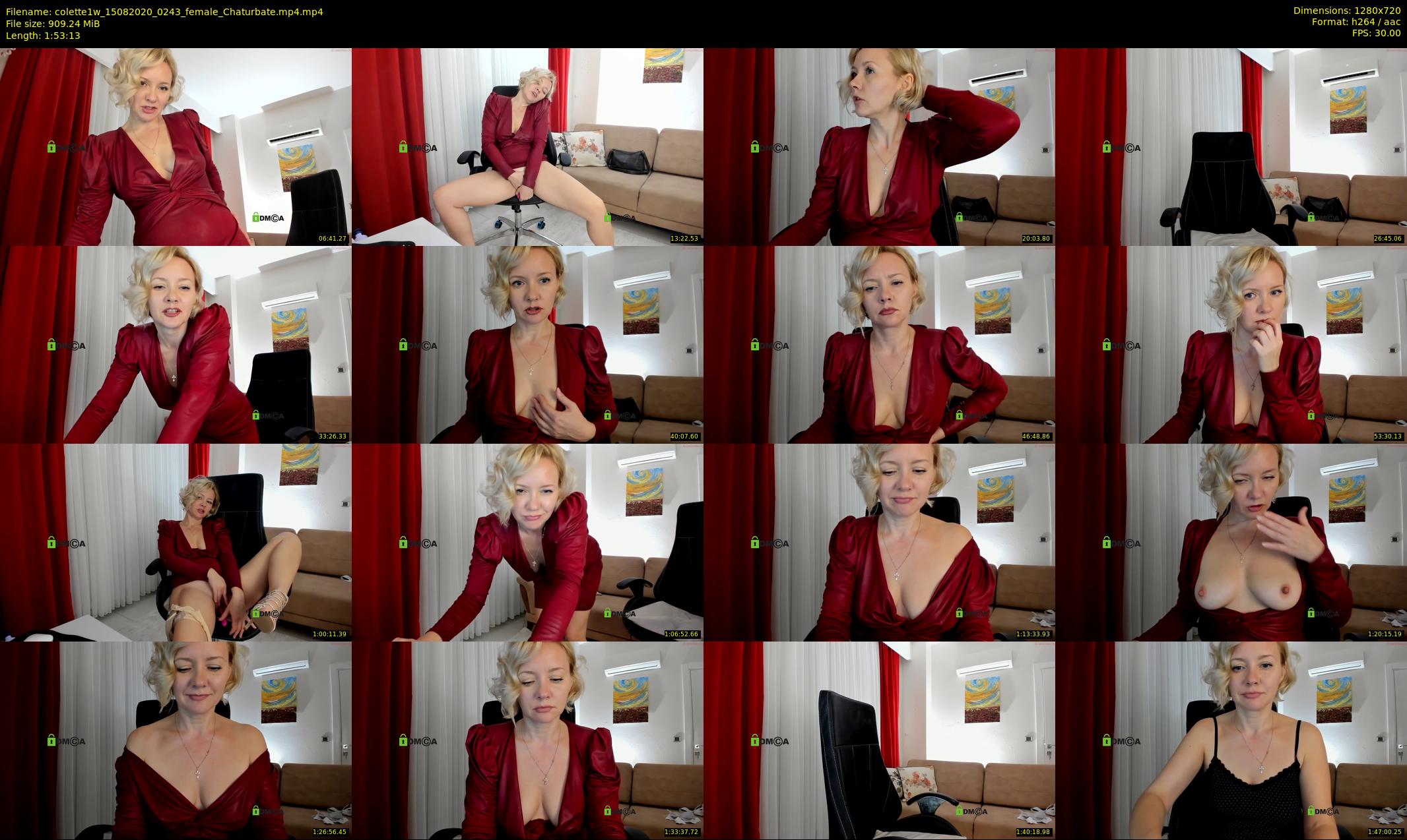 colette1w — 114 minute Chaturbate female cam show recording, 720p, Aug 15, 2020