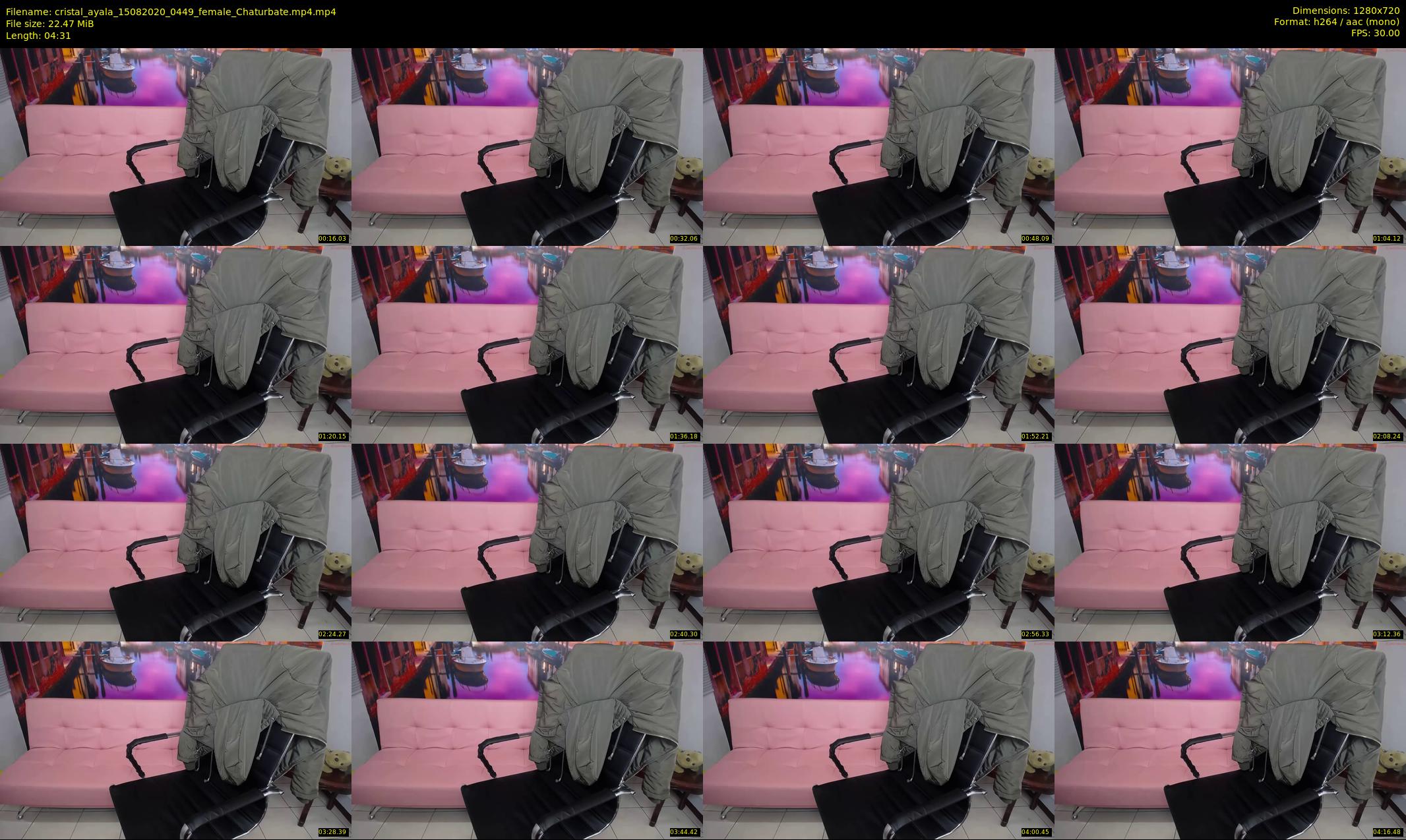 cristal_ayala — 5 minute Chaturbate female cam show recording, 720p, Aug 15, 2020