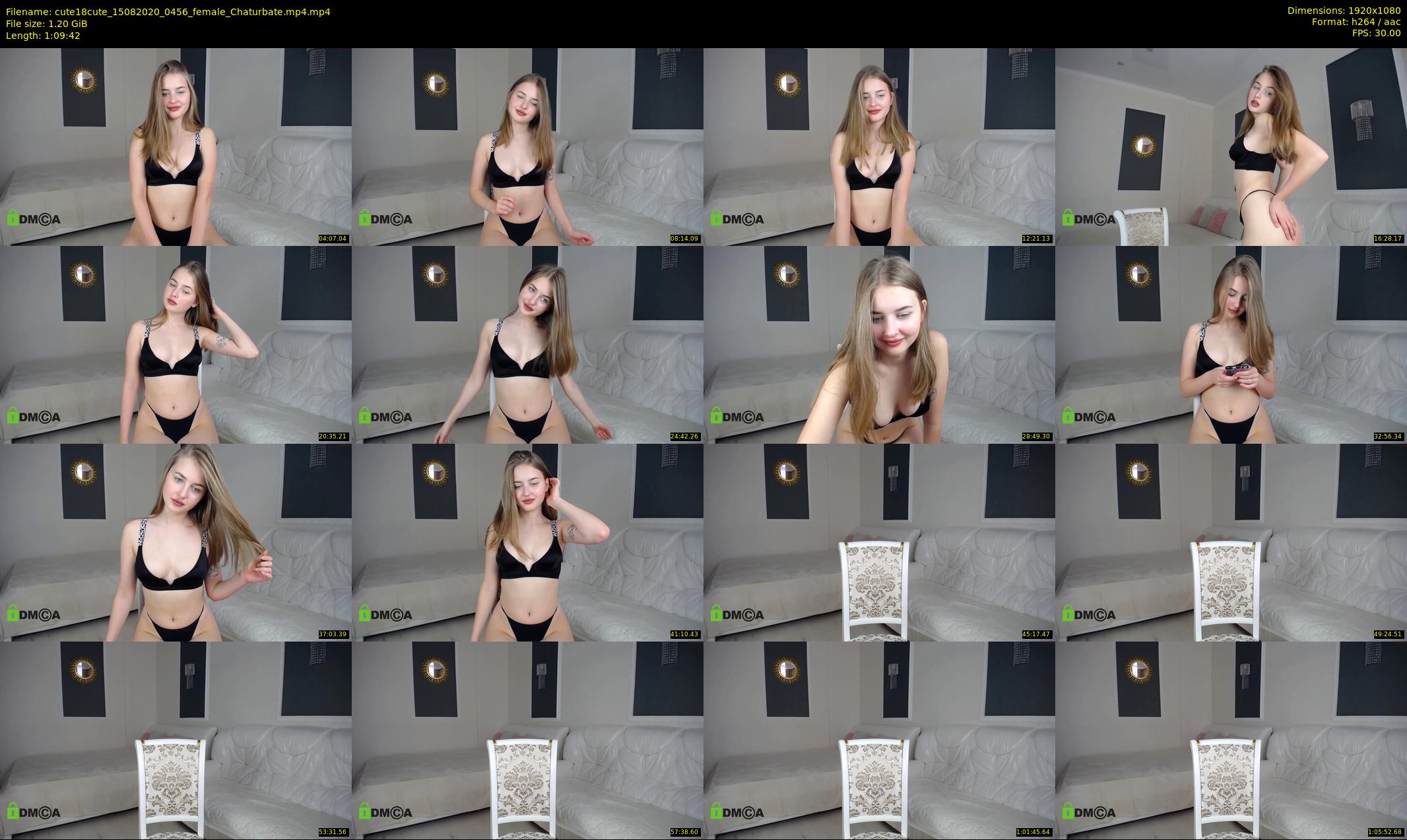 cute18cute — 70 minute Chaturbate female cam show recording, 1080p, Aug 15, 2020