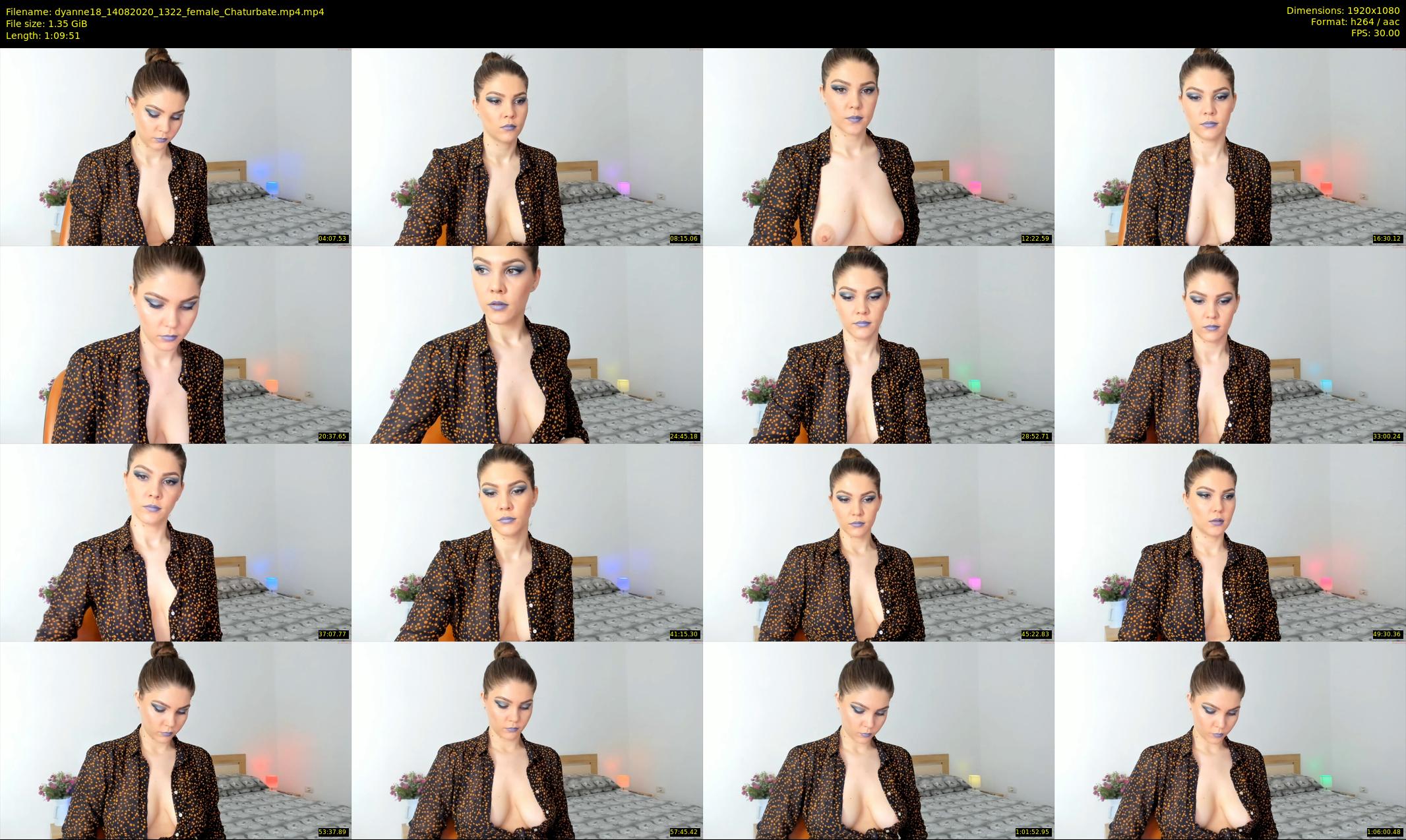 dyanne18 — 70 minute Chaturbate female cam show recording, 1080p, Aug 14, 2020