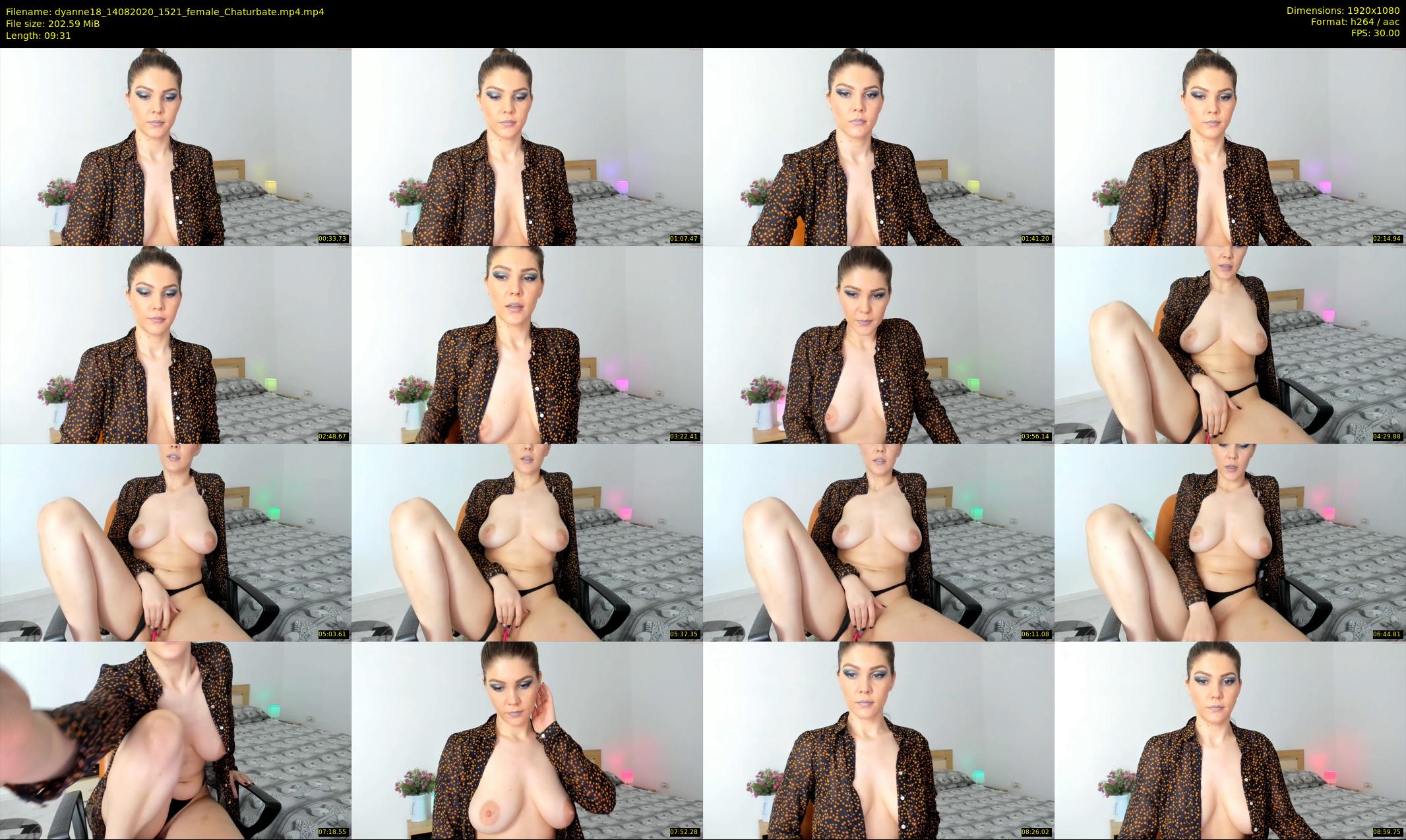 dyanne18 — 10 minute Chaturbate female cam show recording, 1080p, Aug 14, 2020