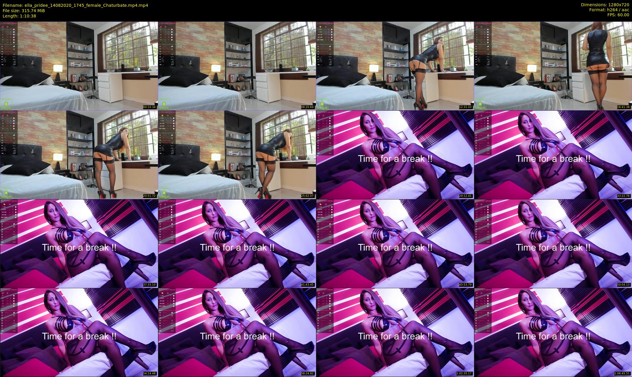 ella_pridee — 71 minute Chaturbate female cam show recording, 720p, Aug 14, 2020