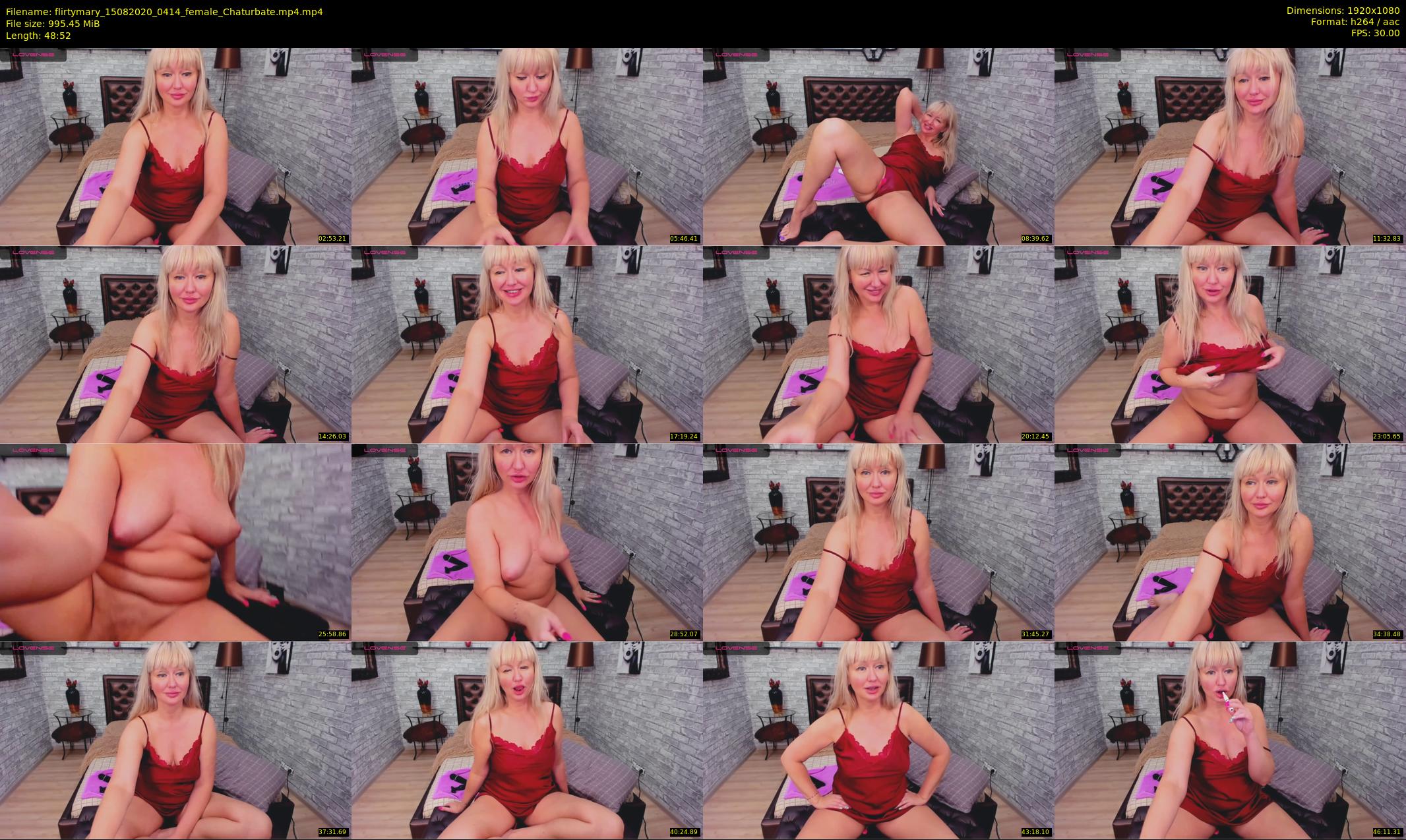 flirtymary — 49 minute Chaturbate female cam show recording, 1080p, Aug 15, 2020