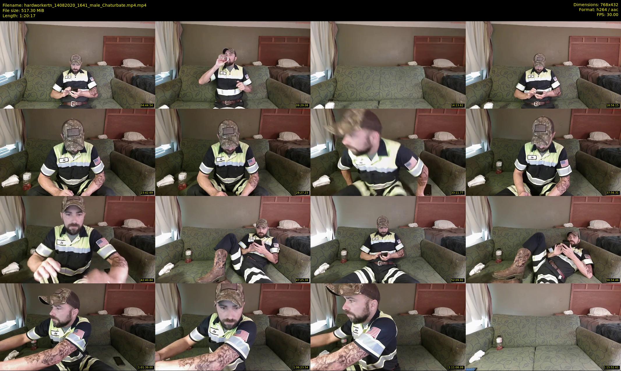 hardworkertn — 81 minute Chaturbate male cam show recording, 360p, Aug 14, 2020