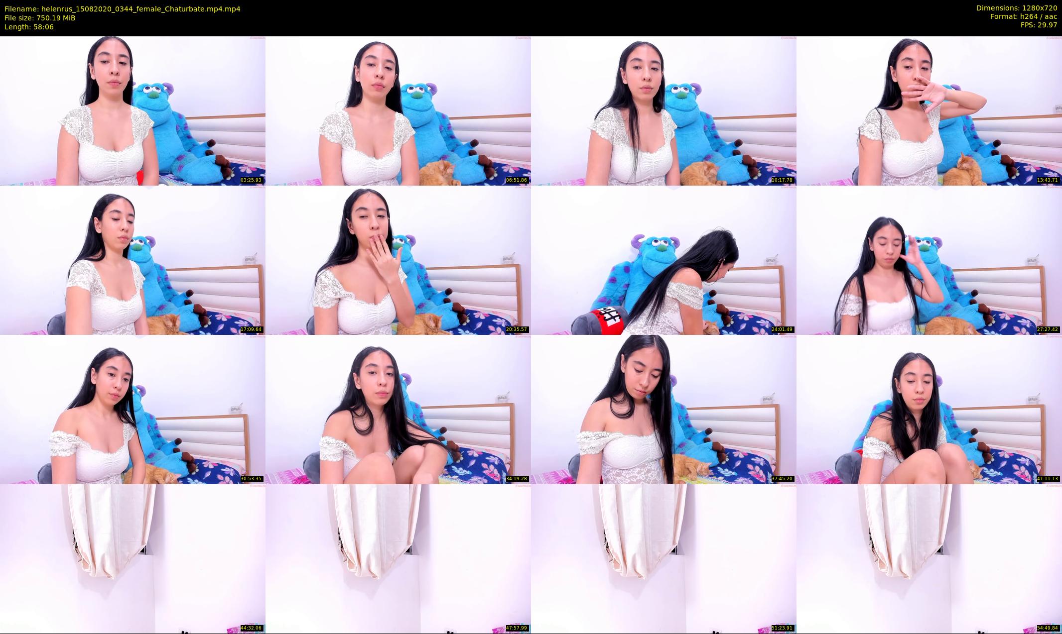 helenrus — 59 minute Chaturbate female cam show recording, 720p, Aug 15, 2020