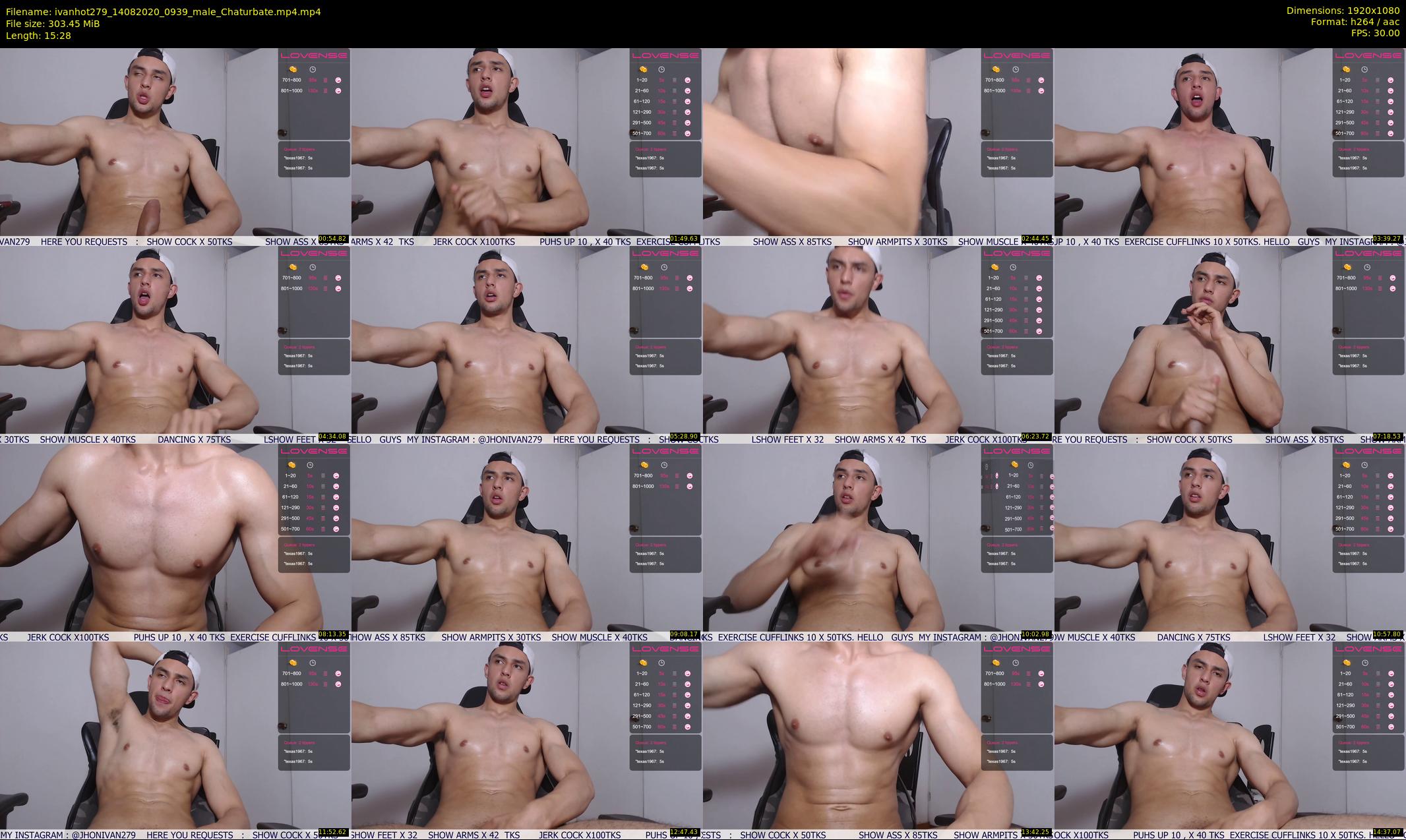 ivanhot279 — 16 minute Chaturbate male cam show recording, 1080p, Aug 14, 2020