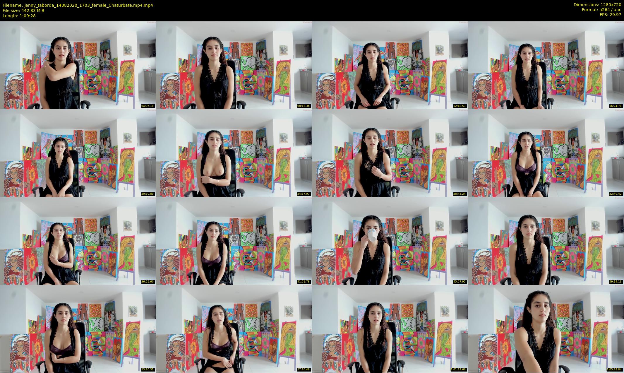 jenny_taborda — 70 minute Chaturbate female cam show recording, 720p, Aug 14, 2020