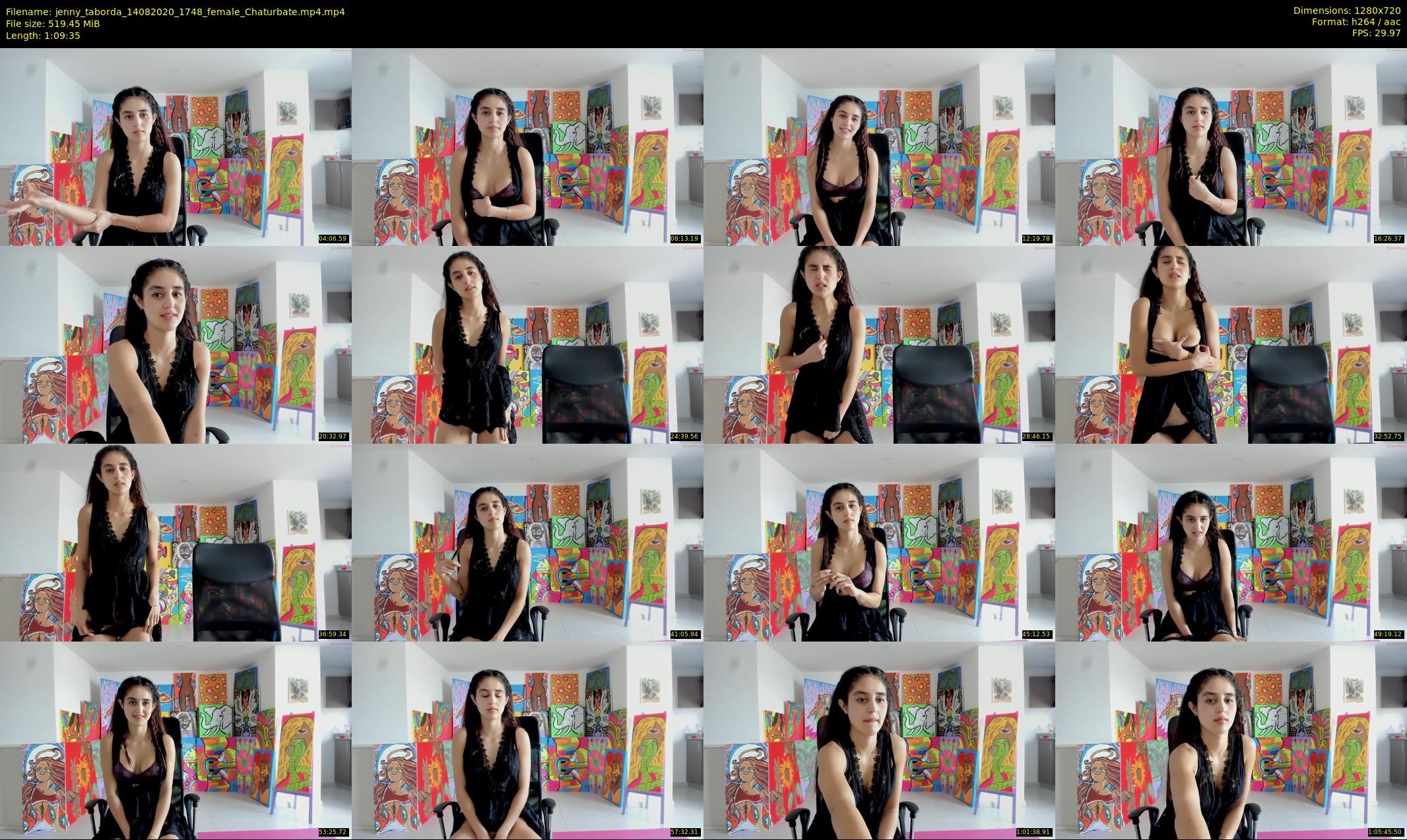 jenny_taborda — 70 minute Chaturbate female cam show recording, 720p, Aug 14, 2020