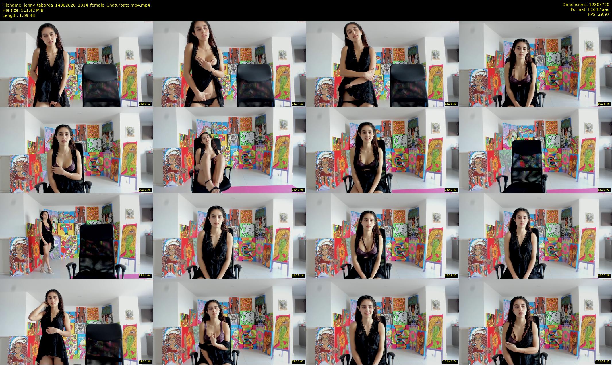 jenny_taborda — 70 minute Chaturbate female cam show recording, 720p, Aug 14, 2020