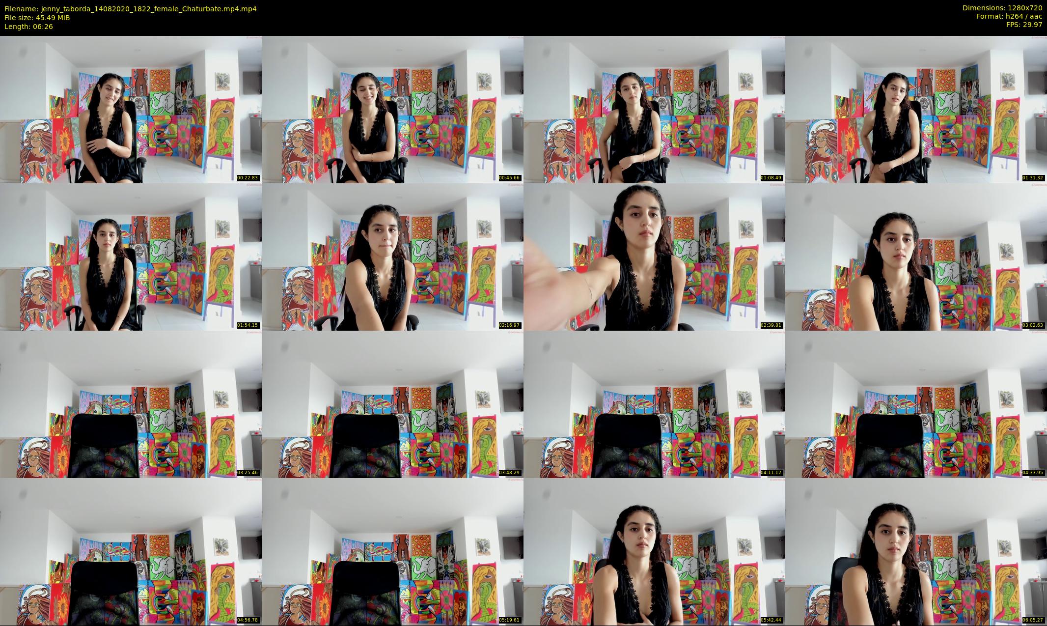 jenny_taborda — 7 minute Chaturbate female cam show recording, 720p, Aug 14, 2020