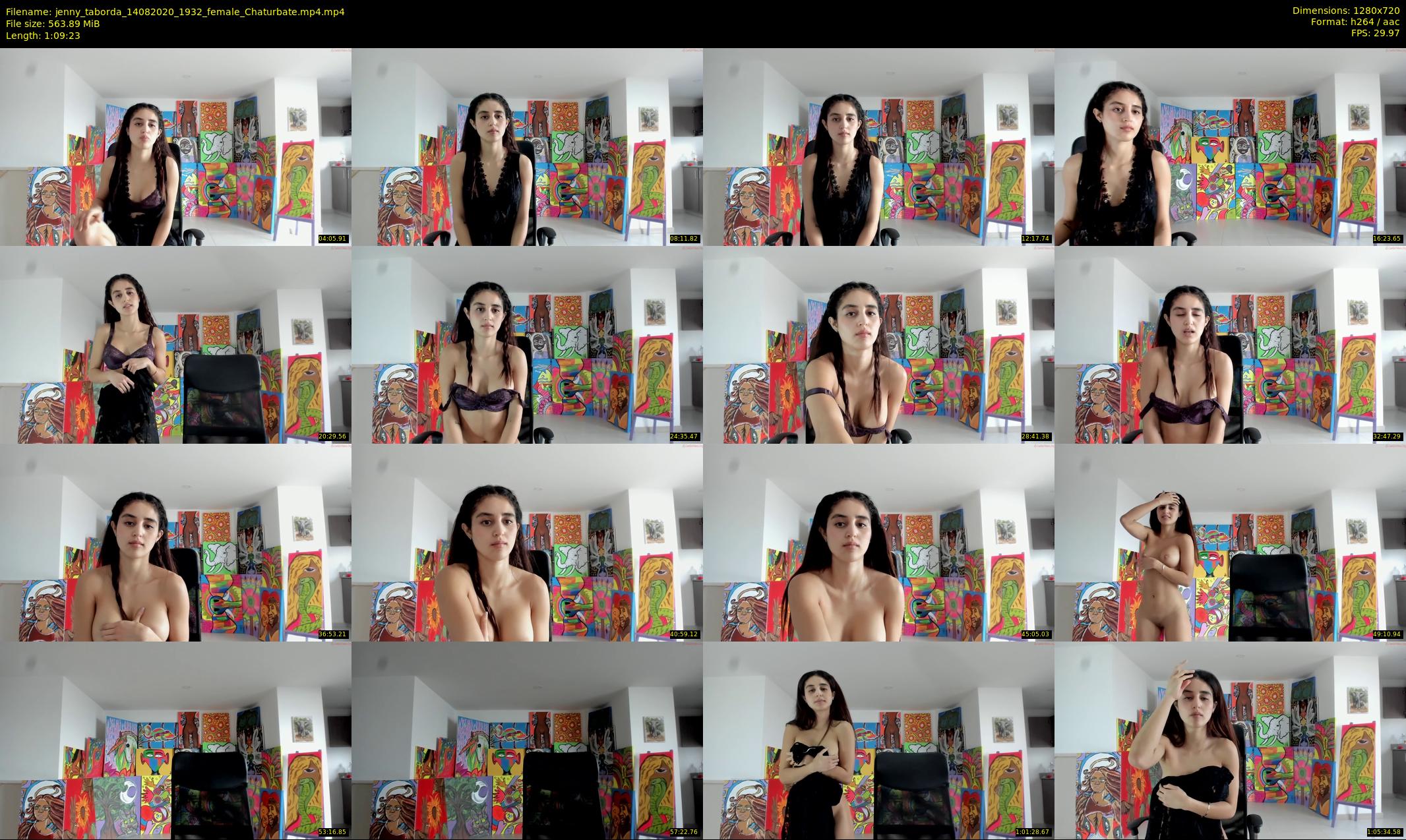 jenny_taborda — 70 minute Chaturbate female cam show recording, 720p, Aug 14, 2020