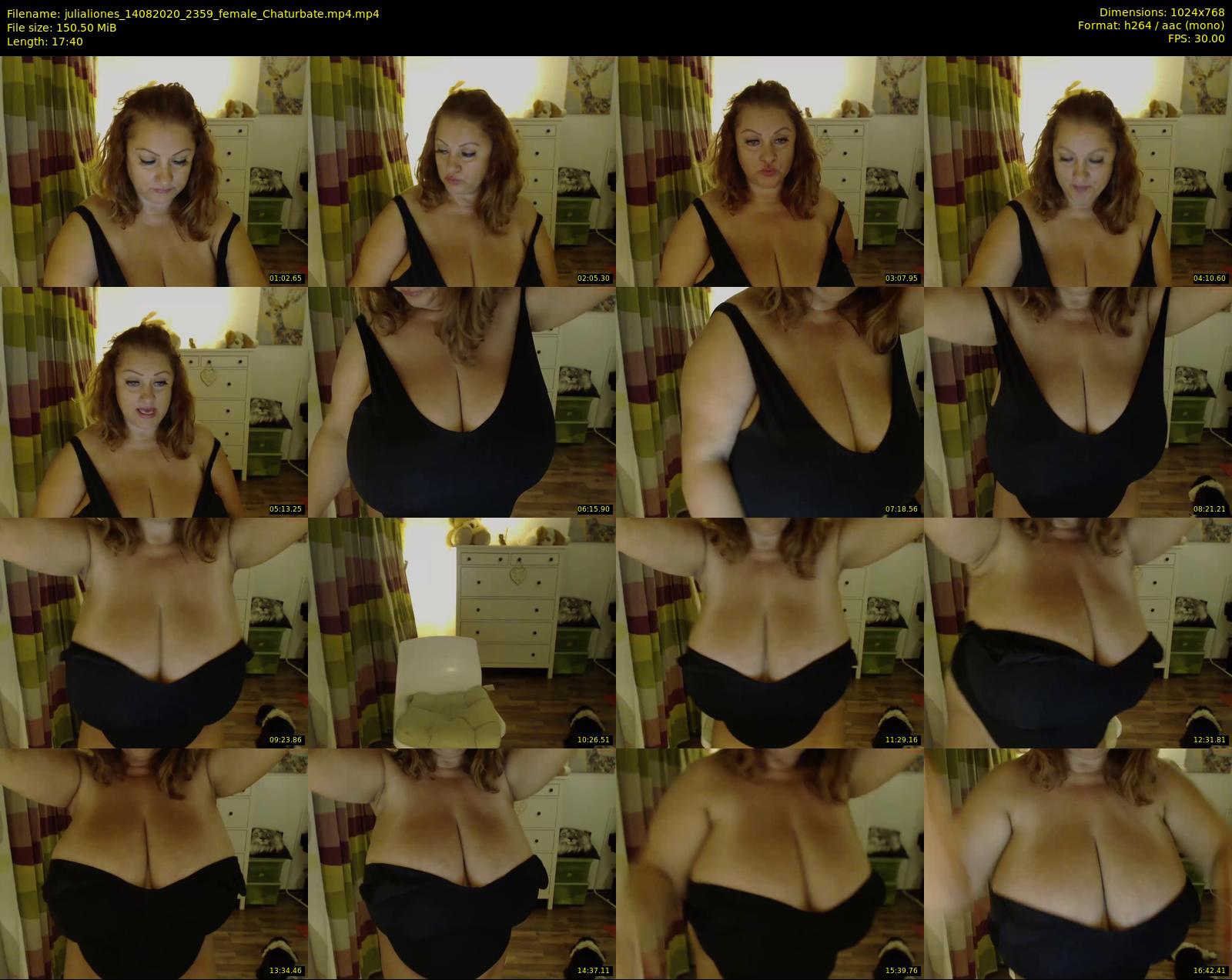 julialiones — 18 minute Chaturbate female cam show recording, 720p, Aug 14, 2020