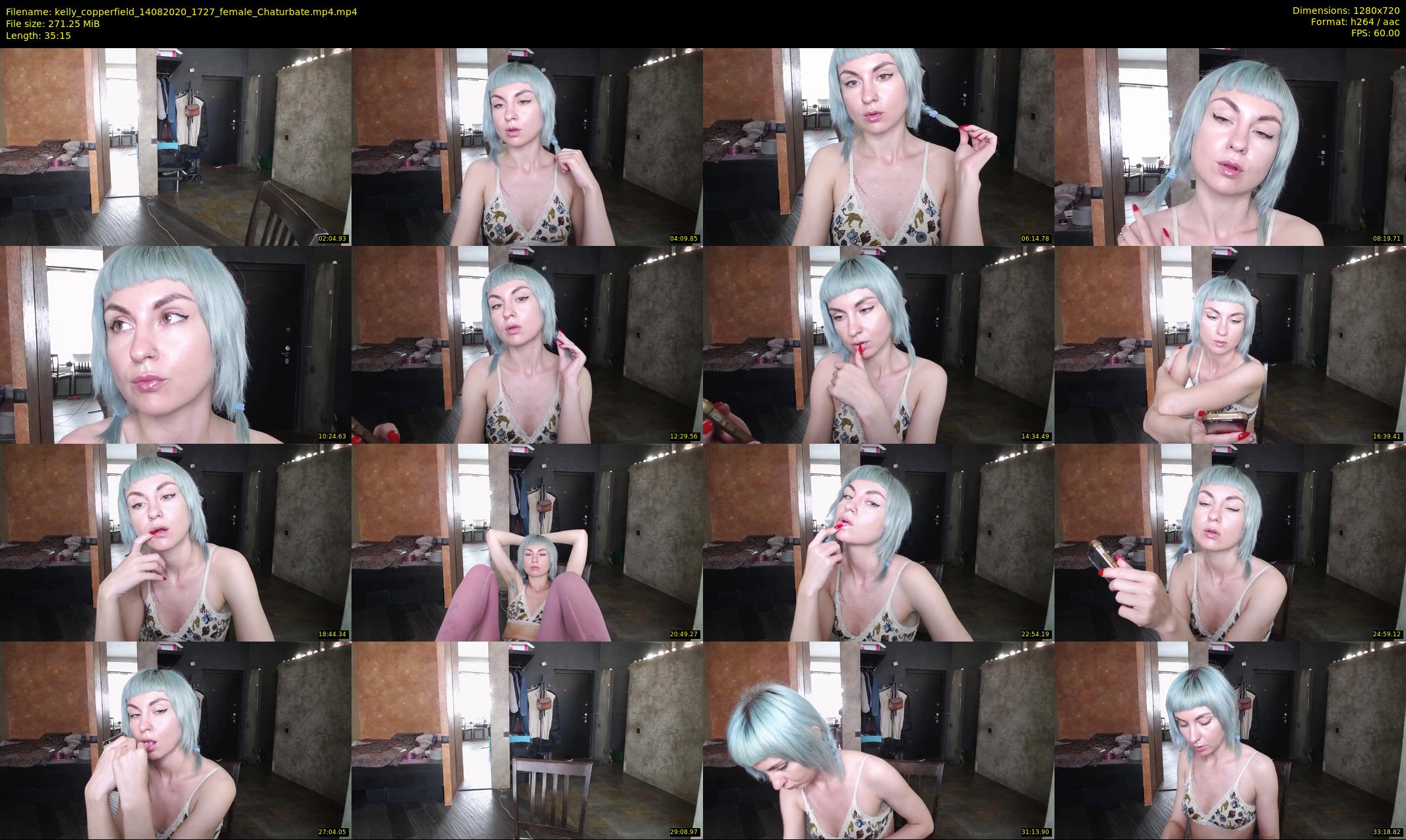 kelly_copperfield — 36 minute Chaturbate female cam show recording, 720p, Aug 14, 2020
