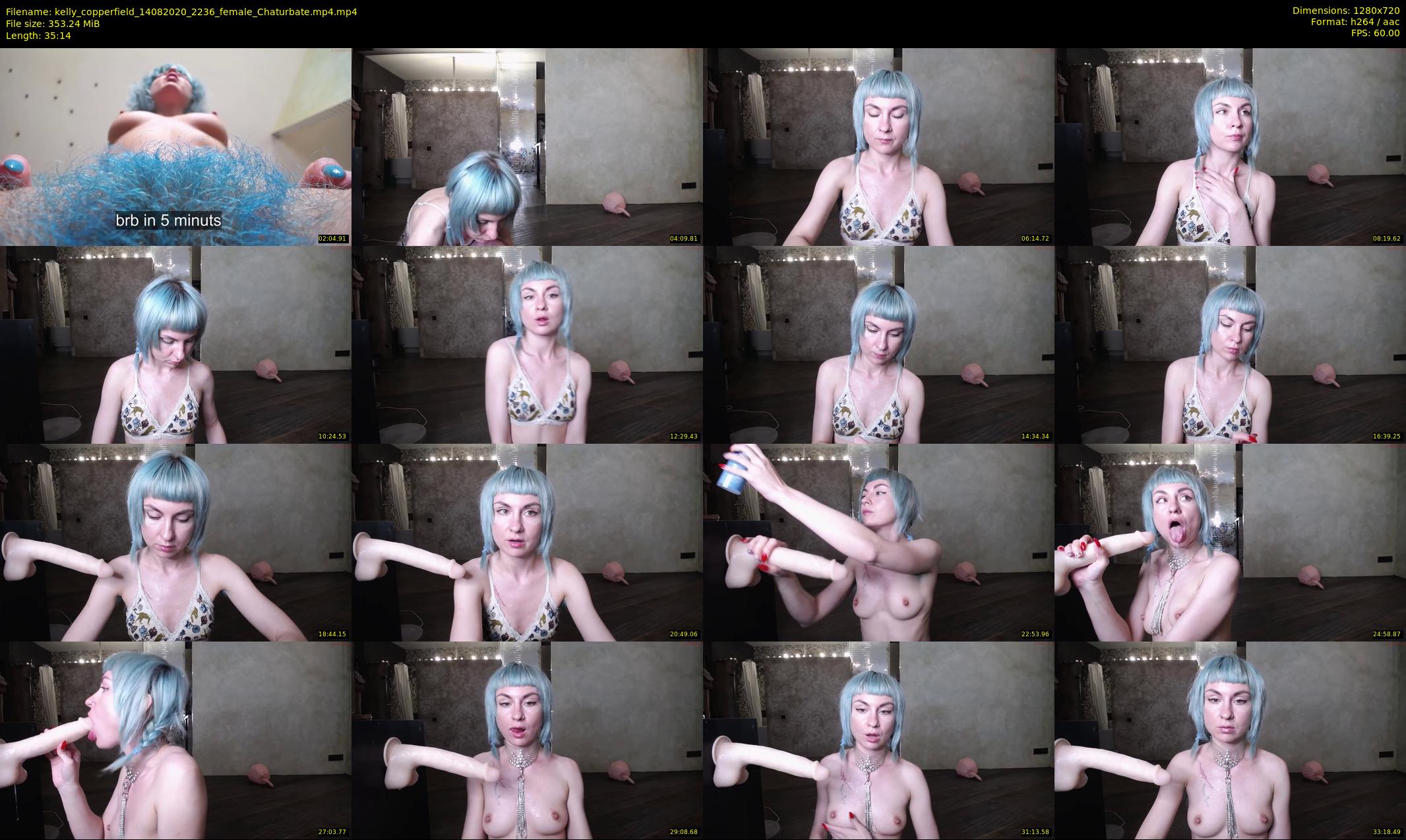 kelly_copperfield — 36 minute Chaturbate female cam show recording, 720p, Aug 14, 2020