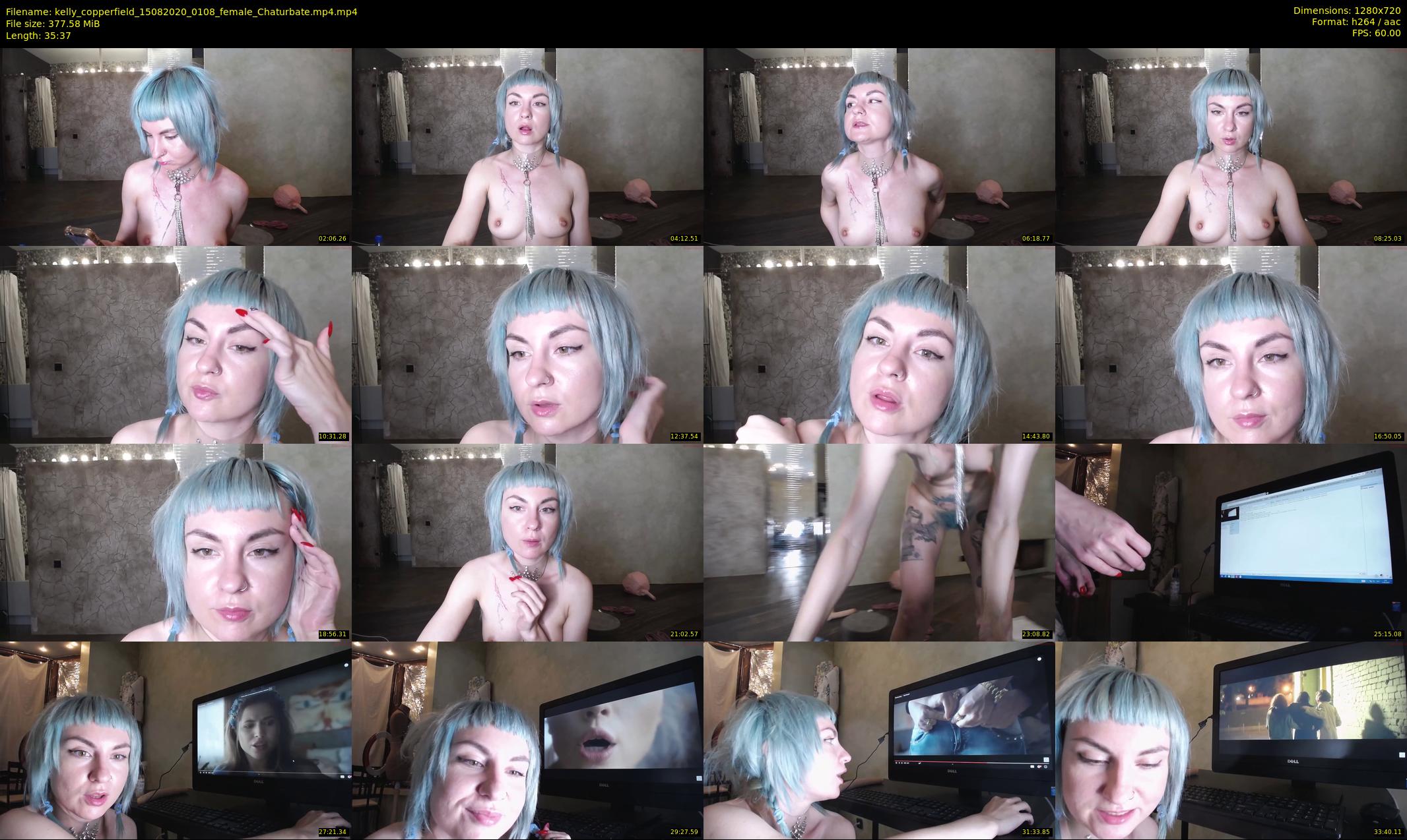 kelly_copperfield — 36 minute Chaturbate female cam show recording, 720p, Aug 15, 2020