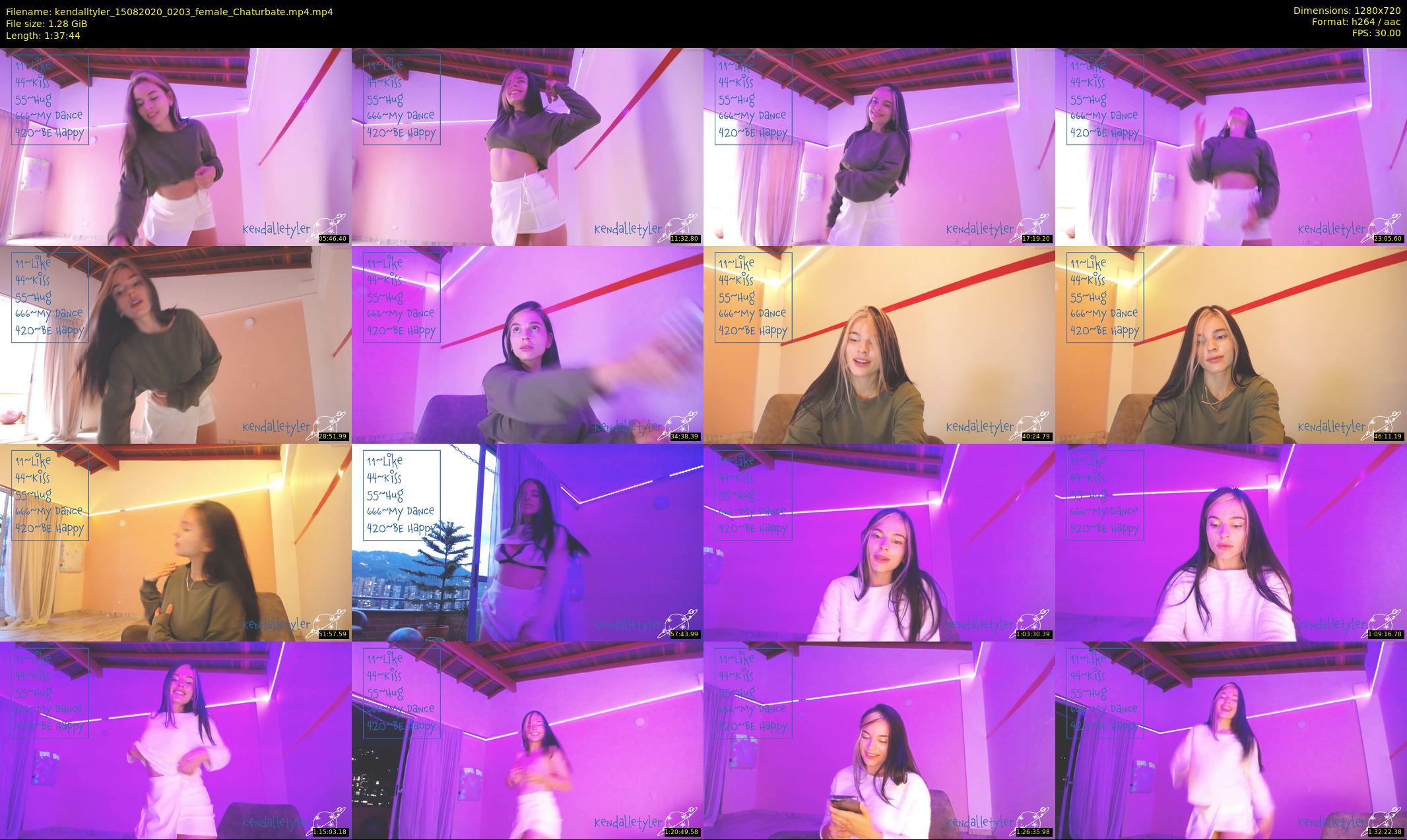 kendalltyler — 98 minute Chaturbate female cam show recording, 720p, Aug 15, 2020