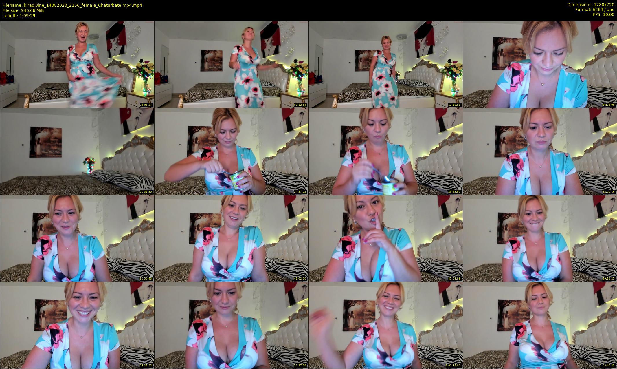kiradivine — 70 minute Chaturbate female cam show recording, 720p, Aug 14, 2020