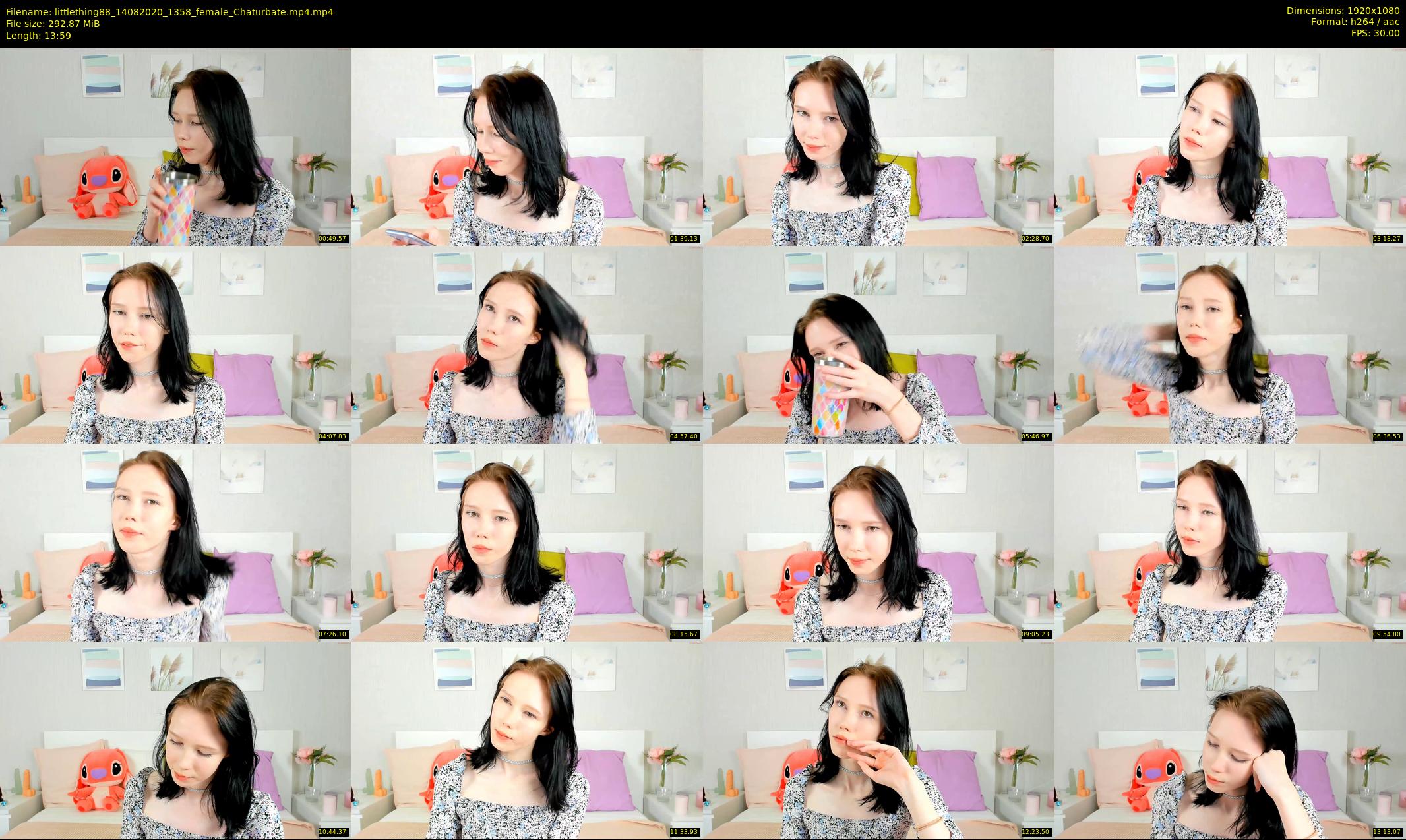 littlething88 — 14 minute Chaturbate female cam show recording, 1080p, Aug 14, 2020