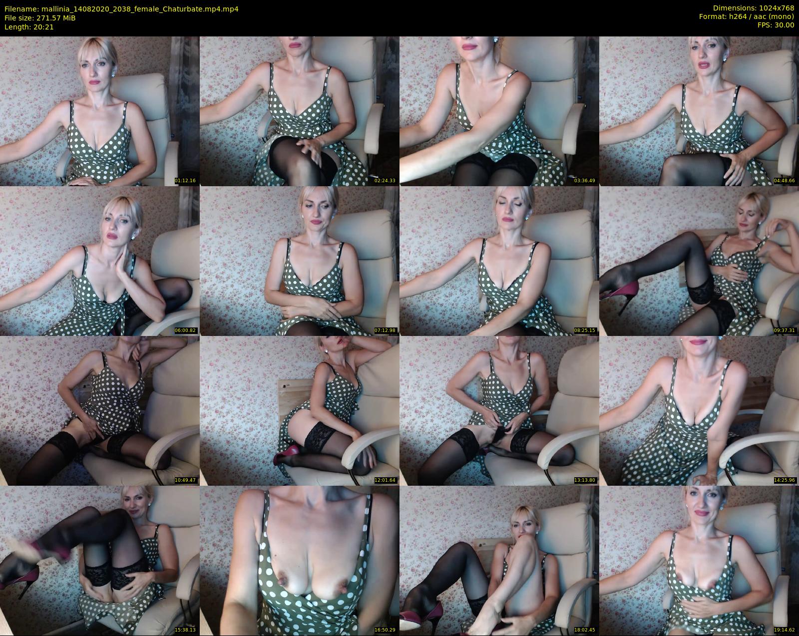 mallinia — 21 minute Chaturbate female cam show recording, 720p, Aug 14, 2020