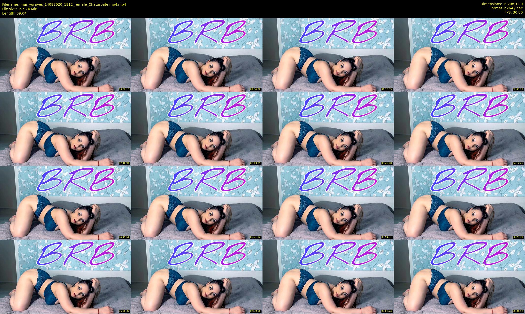 marrygrayes — 10 minute Chaturbate female cam show recording, 1080p, Aug 14, 2020