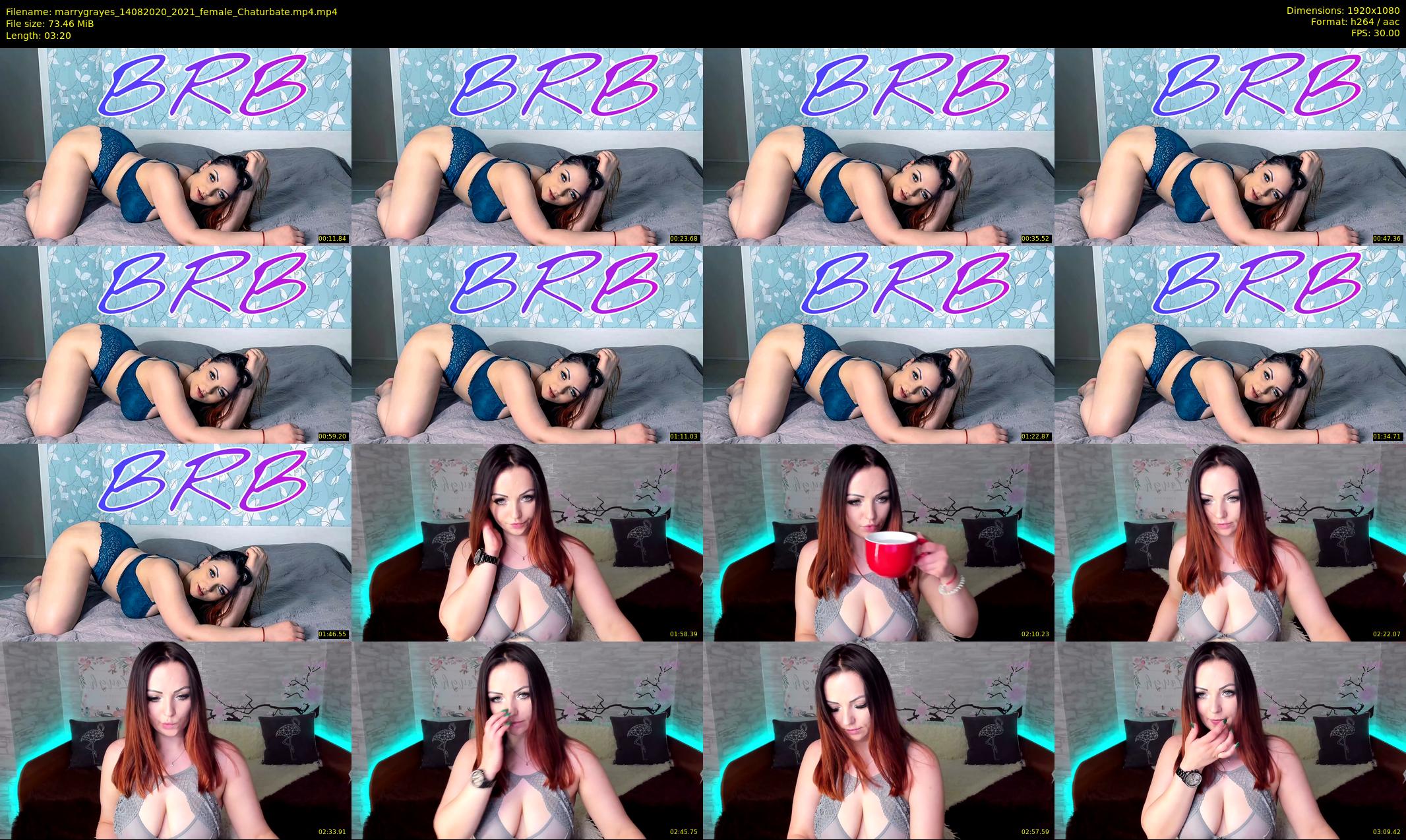 marrygrayes — 4 minute Chaturbate female cam show recording, 1080p, Aug 14, 2020