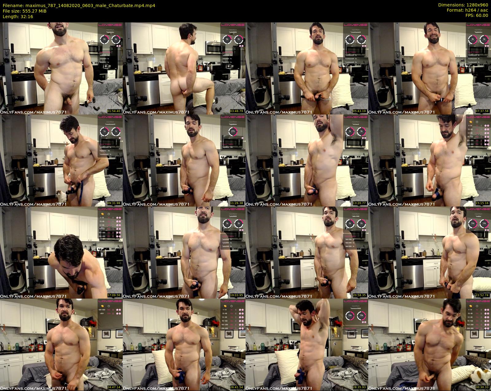 maximus_787 — 33 minute Chaturbate male cam show recording, 720p, Aug 14, 2020
