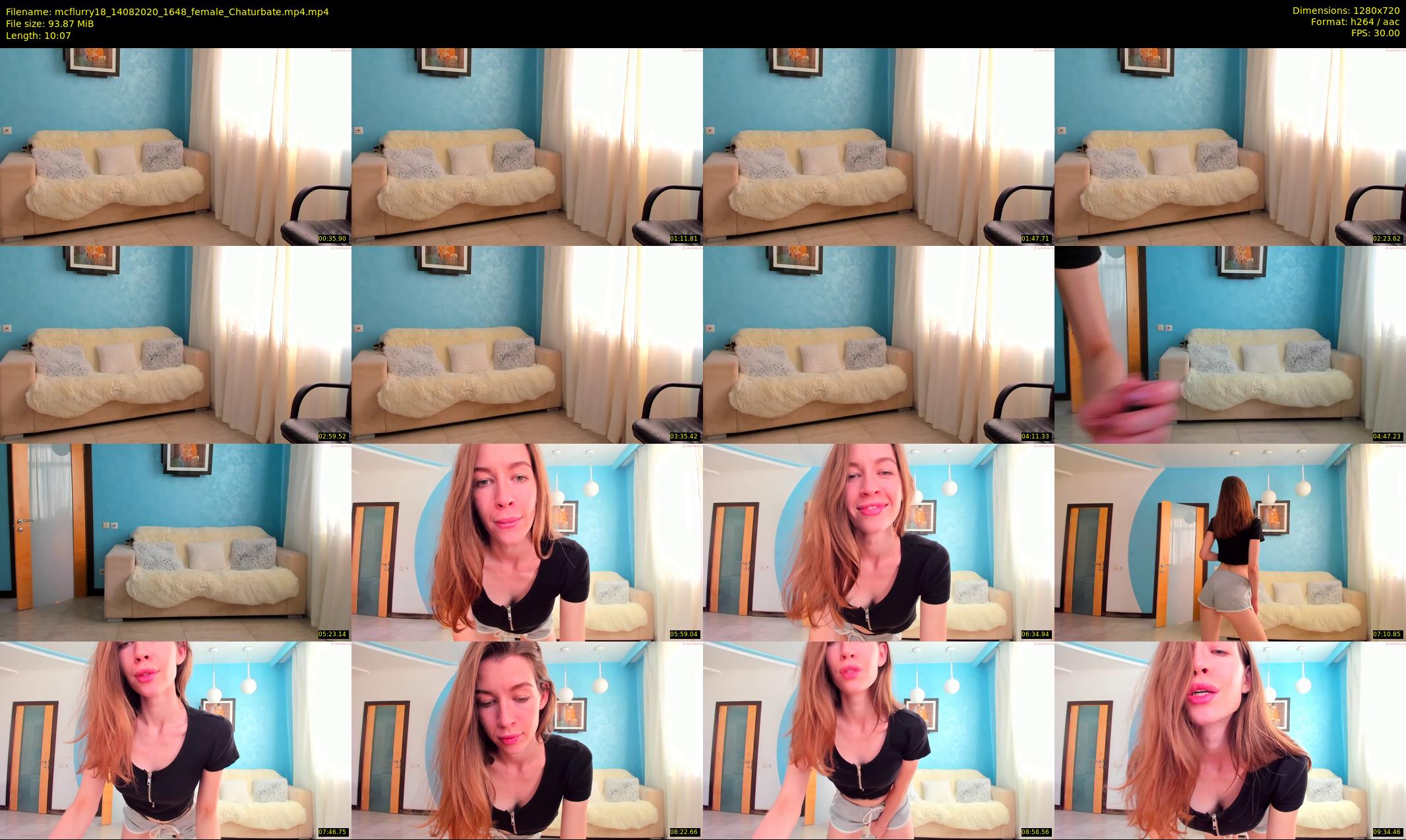 mcflurry18 — 11 minute Chaturbate female cam show recording, 720p, Aug 14, 2020