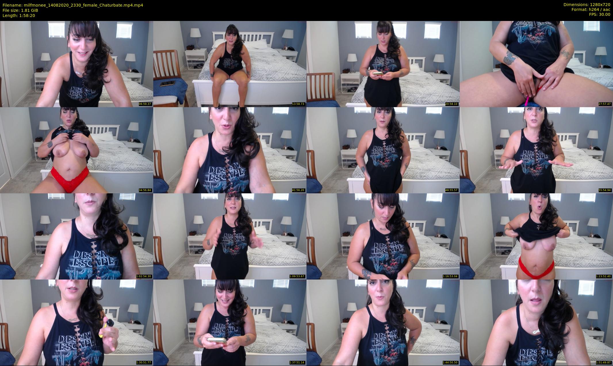 milfmonee — 119 minute Chaturbate female cam show recording, 720p, Aug 14, 2020