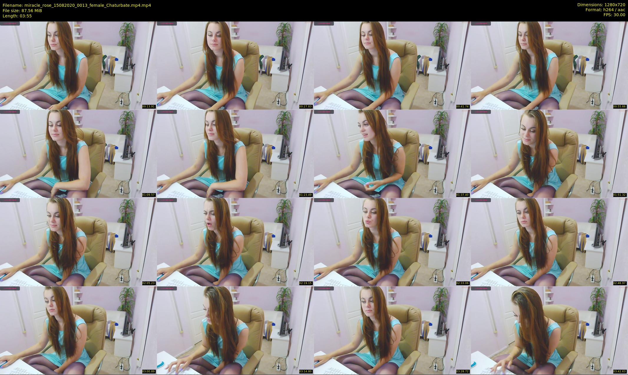 miracle_rose — 4 minute Chaturbate female cam show recording, 720p, Aug 15, 2020