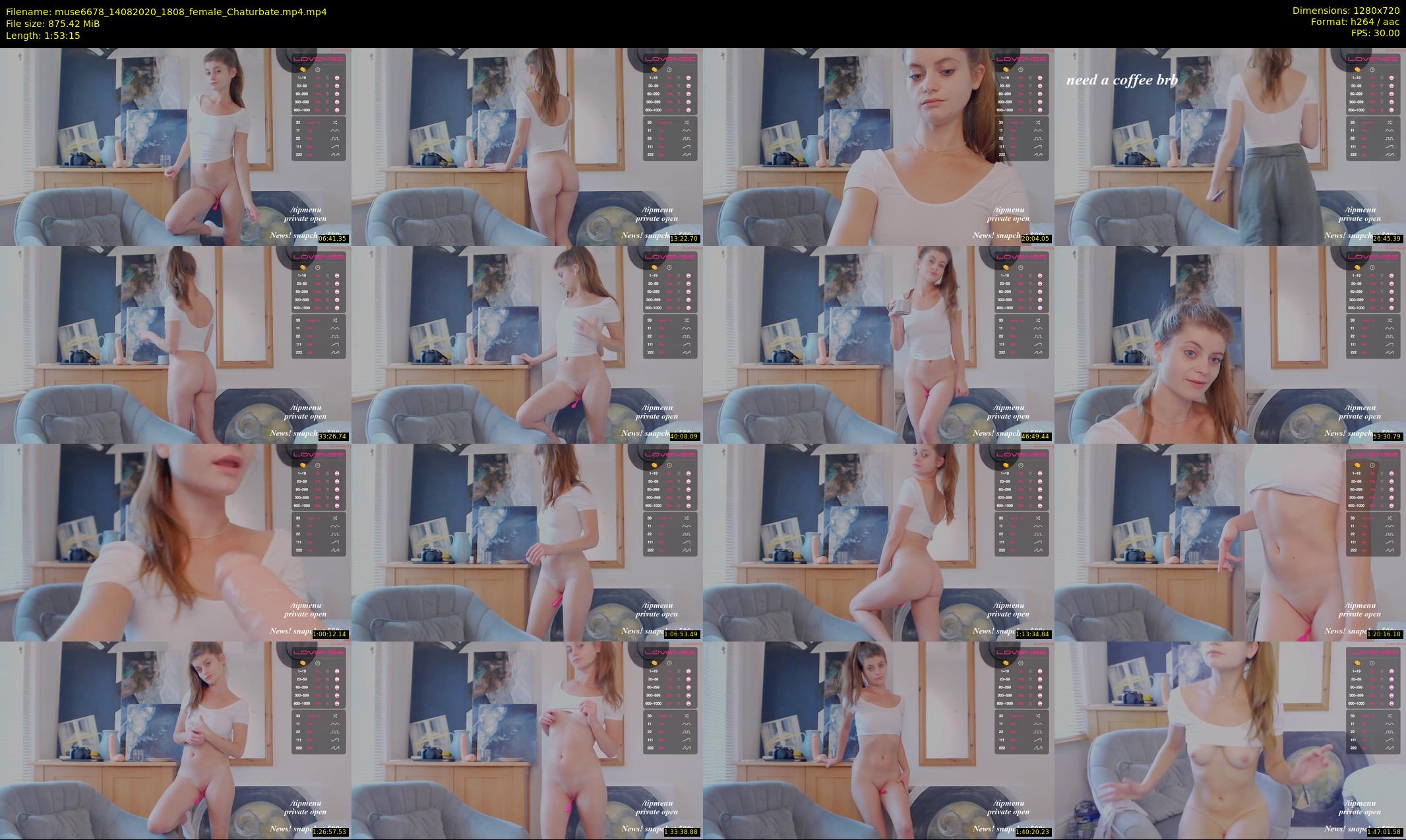 muse6678 — 114 minute Chaturbate female cam show recording, 720p, Aug 14, 2020