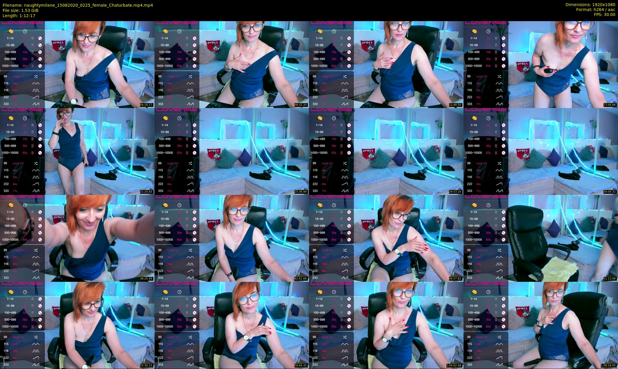 naughtymilane — 73 minute Chaturbate female cam show recording, 1080p, Aug 15, 2020