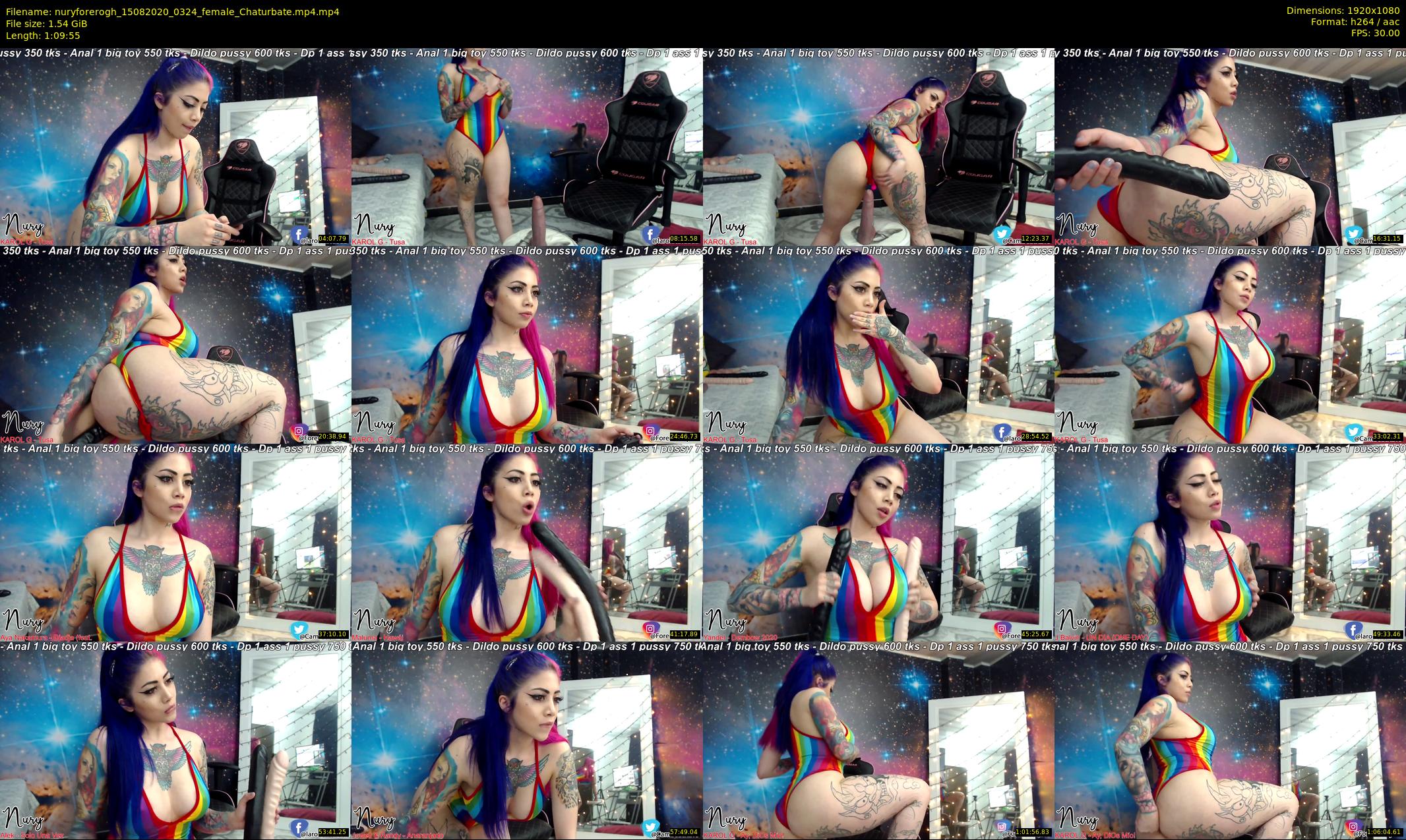 nuryforerogh — 70 minute Chaturbate female cam show recording, 1080p, Aug 15, 2020