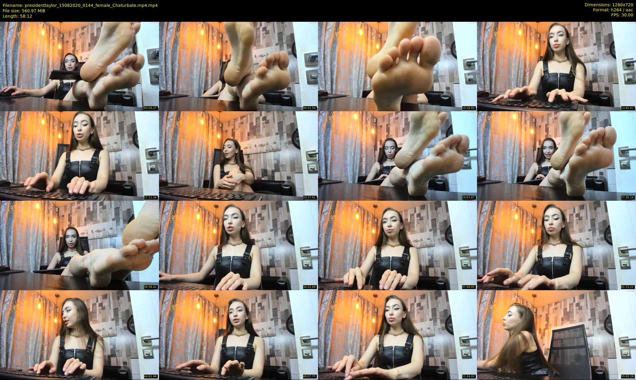 presidenttaylor — 59 minute Chaturbate female cam show recording, 720p, Aug 15, 2020