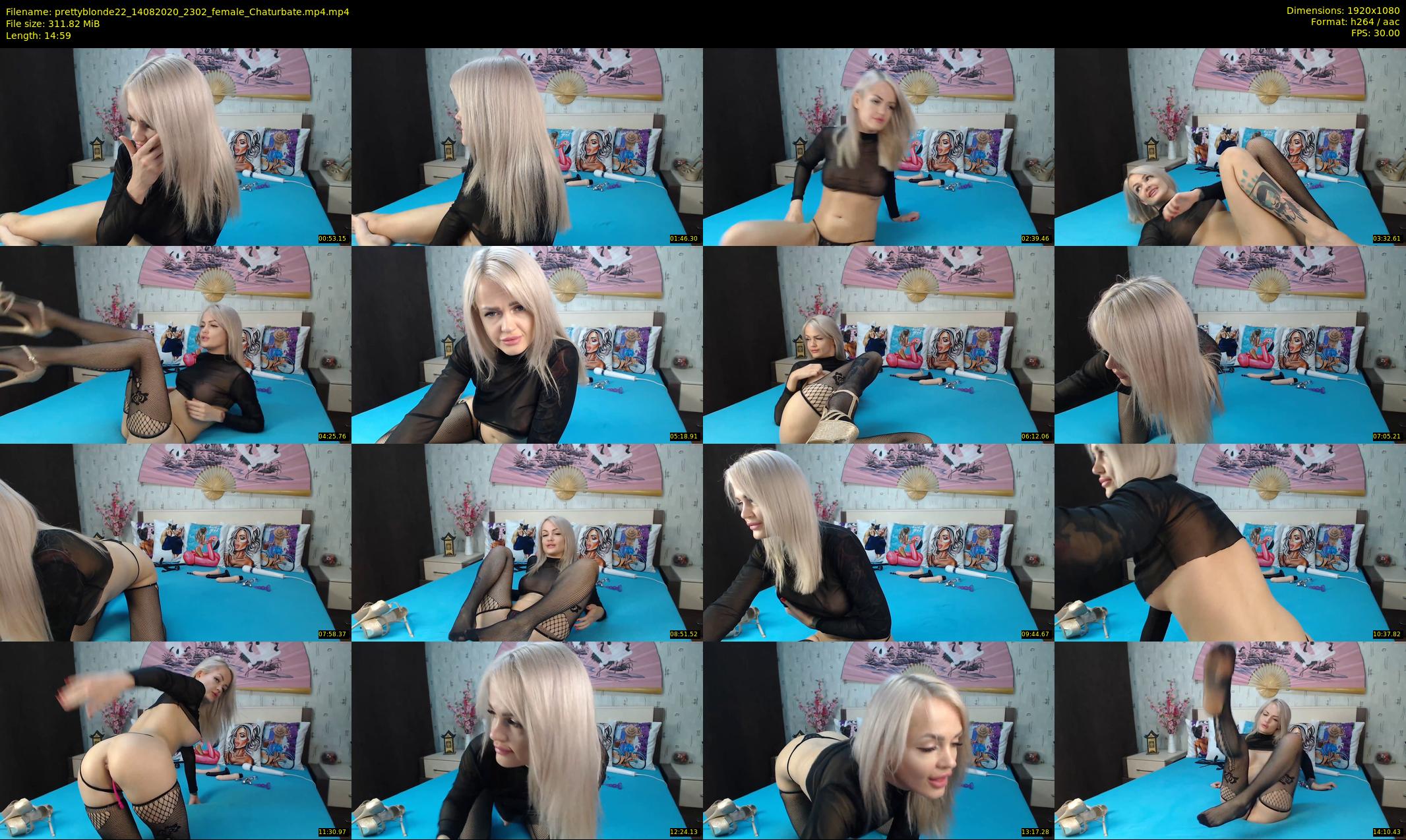 prettyblonde22 — 15 minute Chaturbate female cam show recording, 1080p, Aug 14, 2020