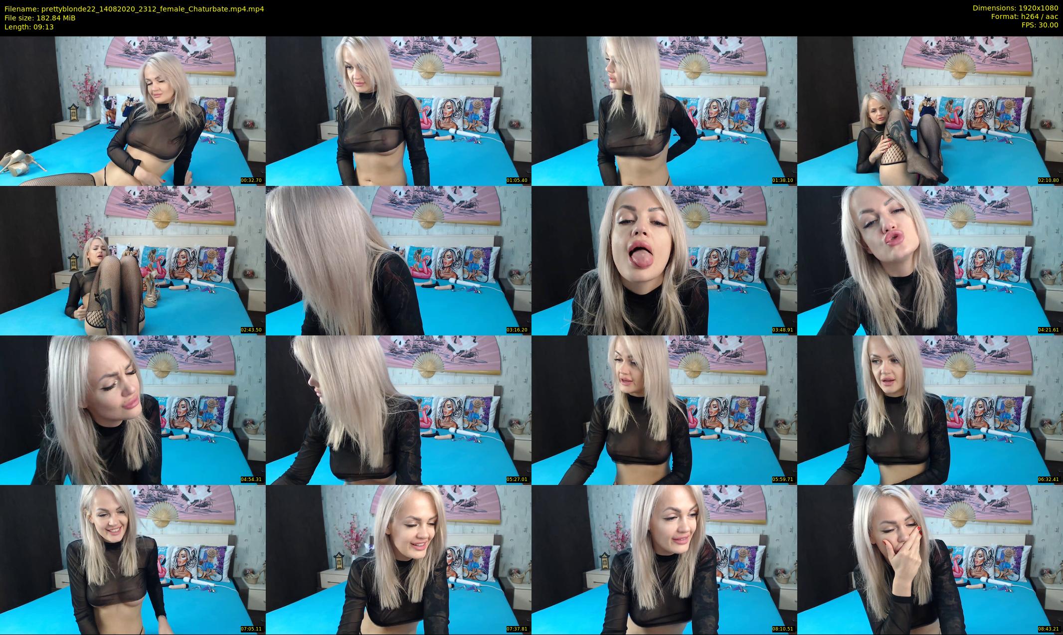 prettyblonde22 — 10 minute Chaturbate female cam show recording, 1080p, Aug 14, 2020