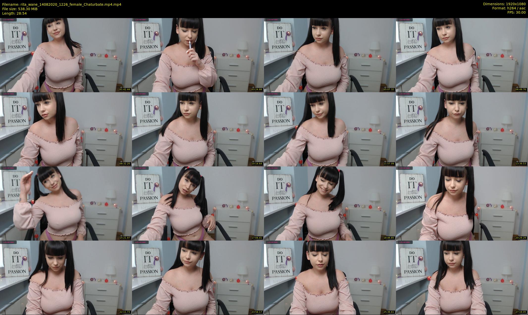 rita_wane — 29 minute Chaturbate female cam show recording, 1080p, Aug 14, 2020