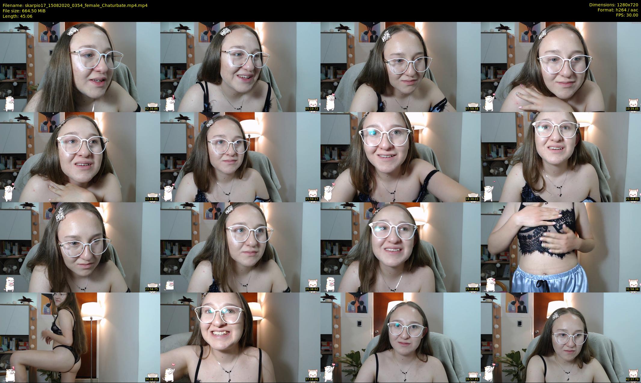 skarpio17 — 46 minute Chaturbate female cam show recording, 720p, Aug 15, 2020