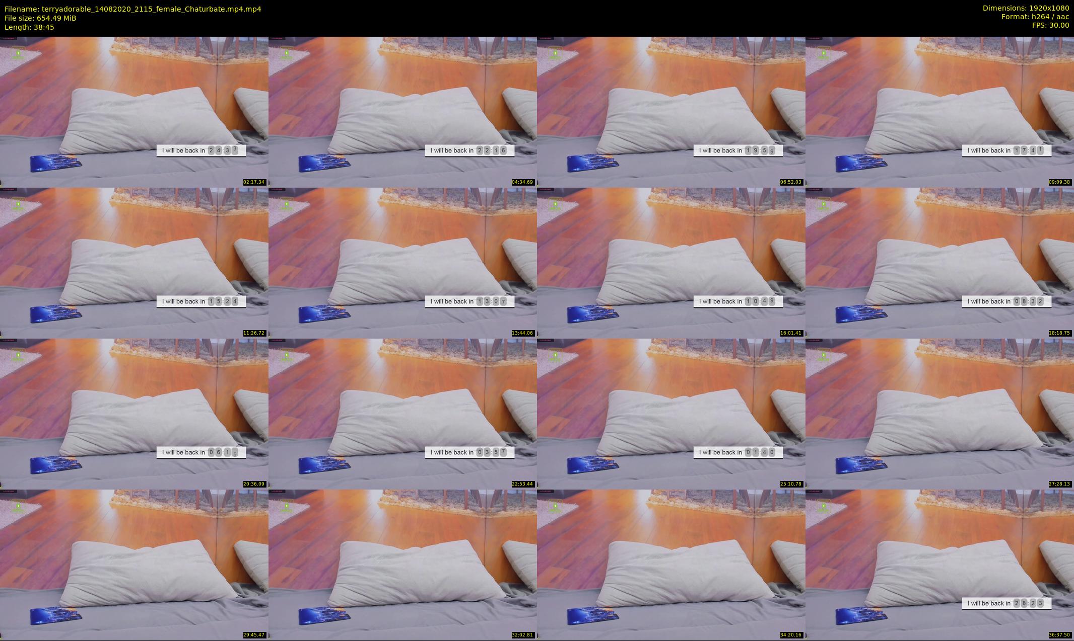 terryadorable — 39 minute Chaturbate female cam show recording, 1080p, Aug 14, 2020