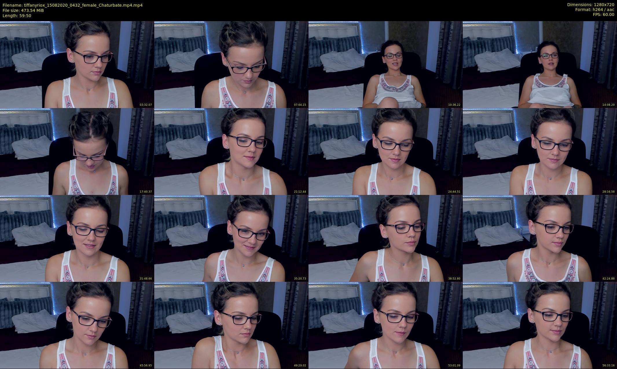 tiffanyriox — 60 minute Chaturbate female cam show recording, 720p, Aug 15, 2020