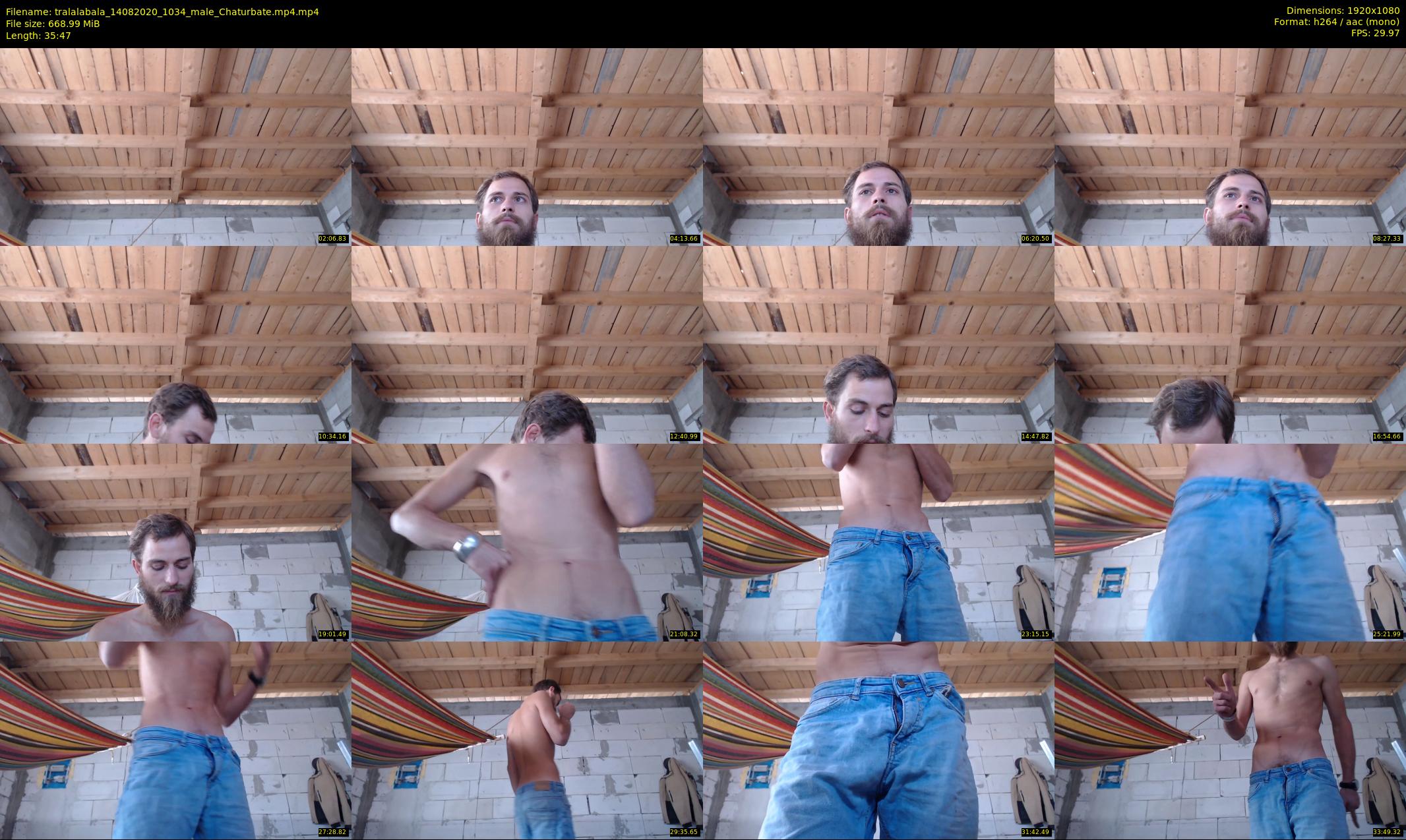 tralalabala — 36 minute Chaturbate male cam show recording, 1080p, Aug 14, 2020