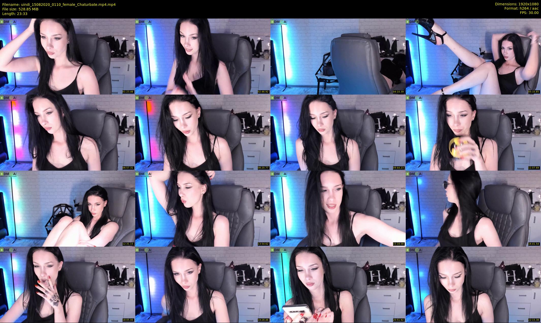 uindi — 24 minute Chaturbate female cam show recording, 1080p, Aug 15, 2020
