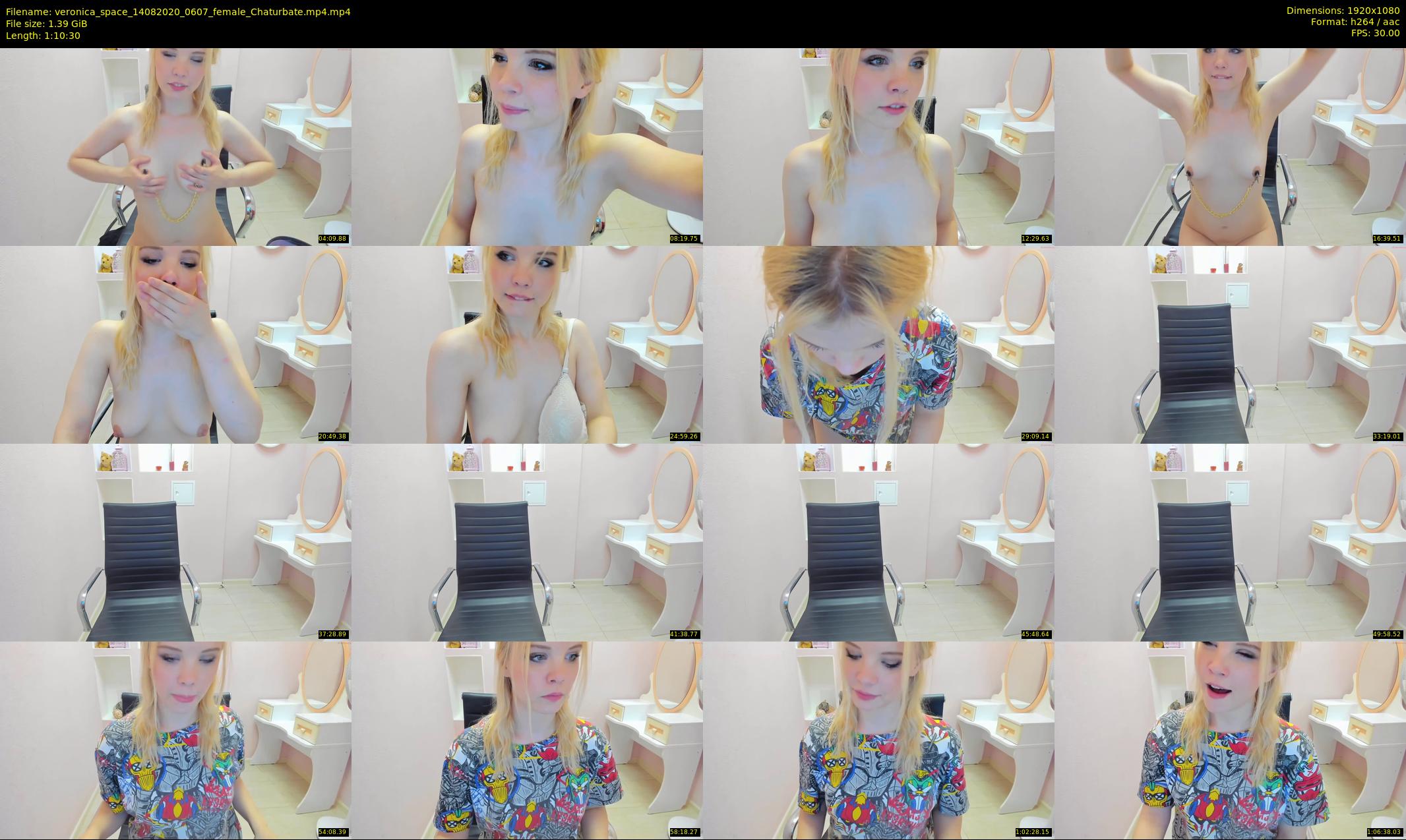 veronica_space — 71 minute Chaturbate female cam show recording, 1080p, Aug 14, 2020