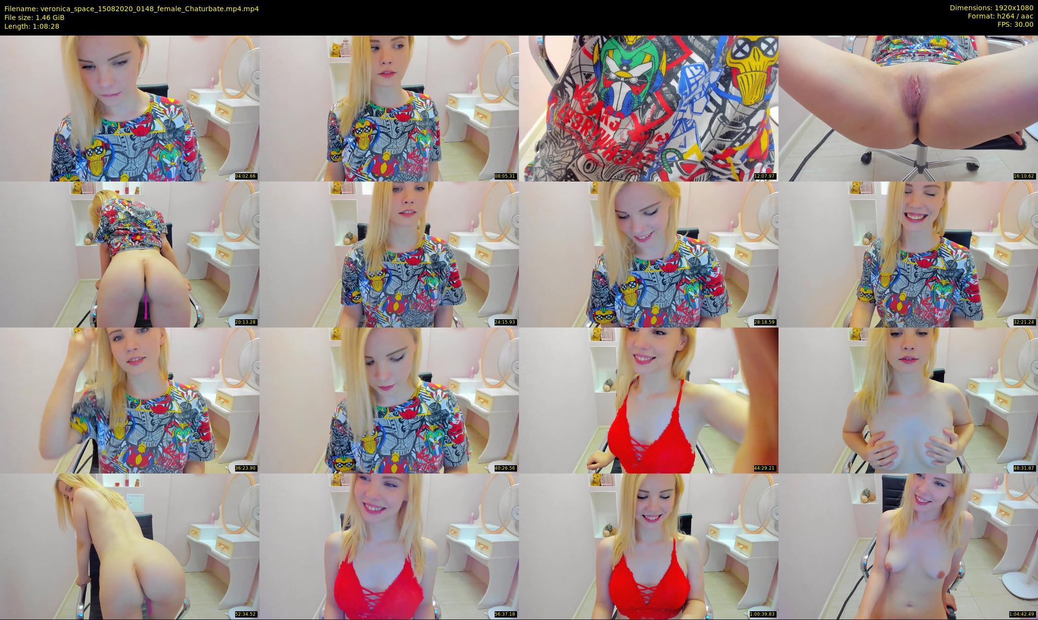 veronica_space — 69 minute Chaturbate female cam show recording, 1080p, Aug 15, 2020