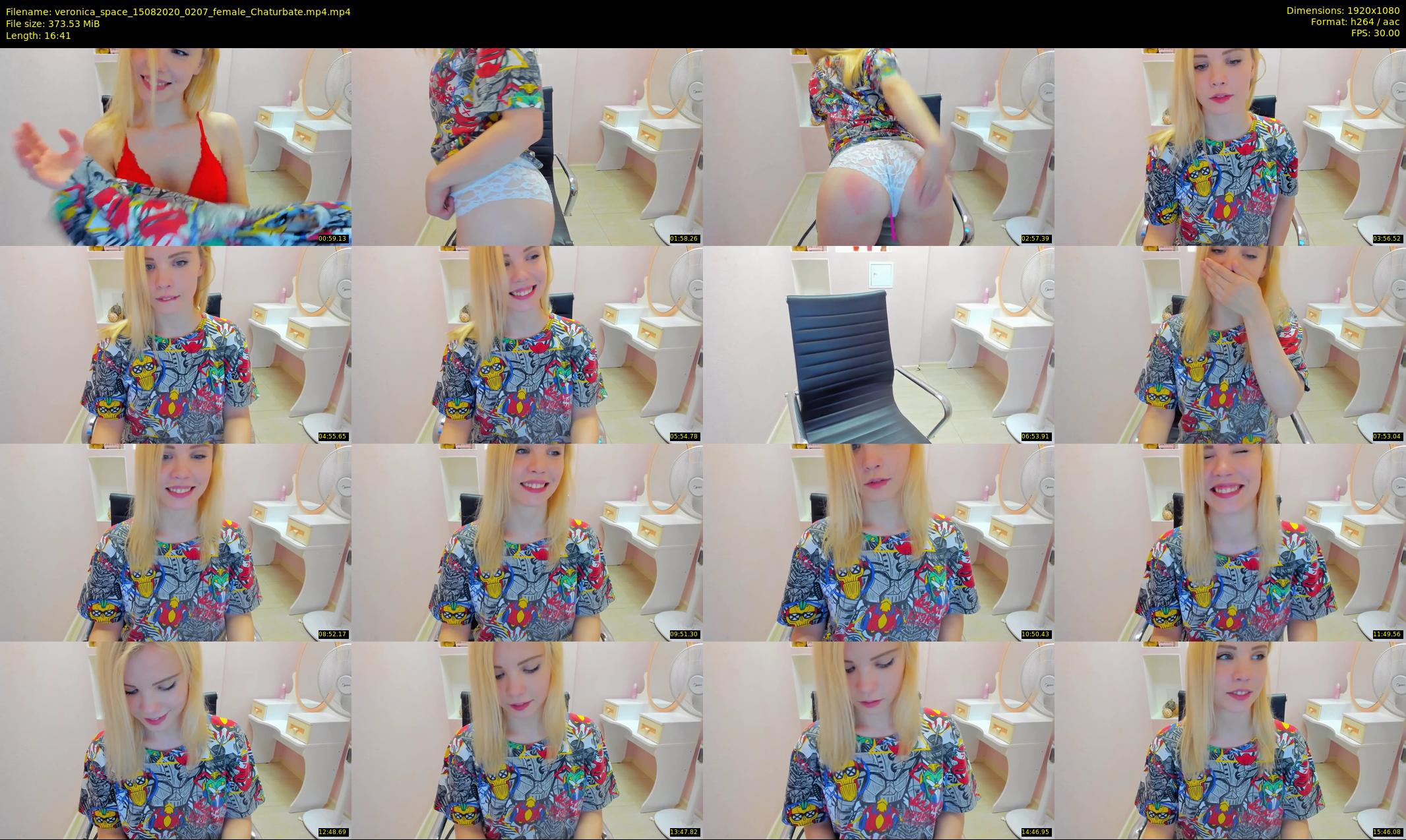 veronica_space — 17 minute Chaturbate female cam show recording, 1080p, Aug 15, 2020