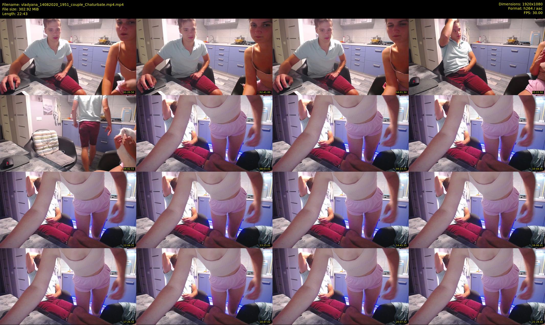 vladyana — 23 minute Chaturbate couple cam show recording, 1080p, Aug 14, 2020