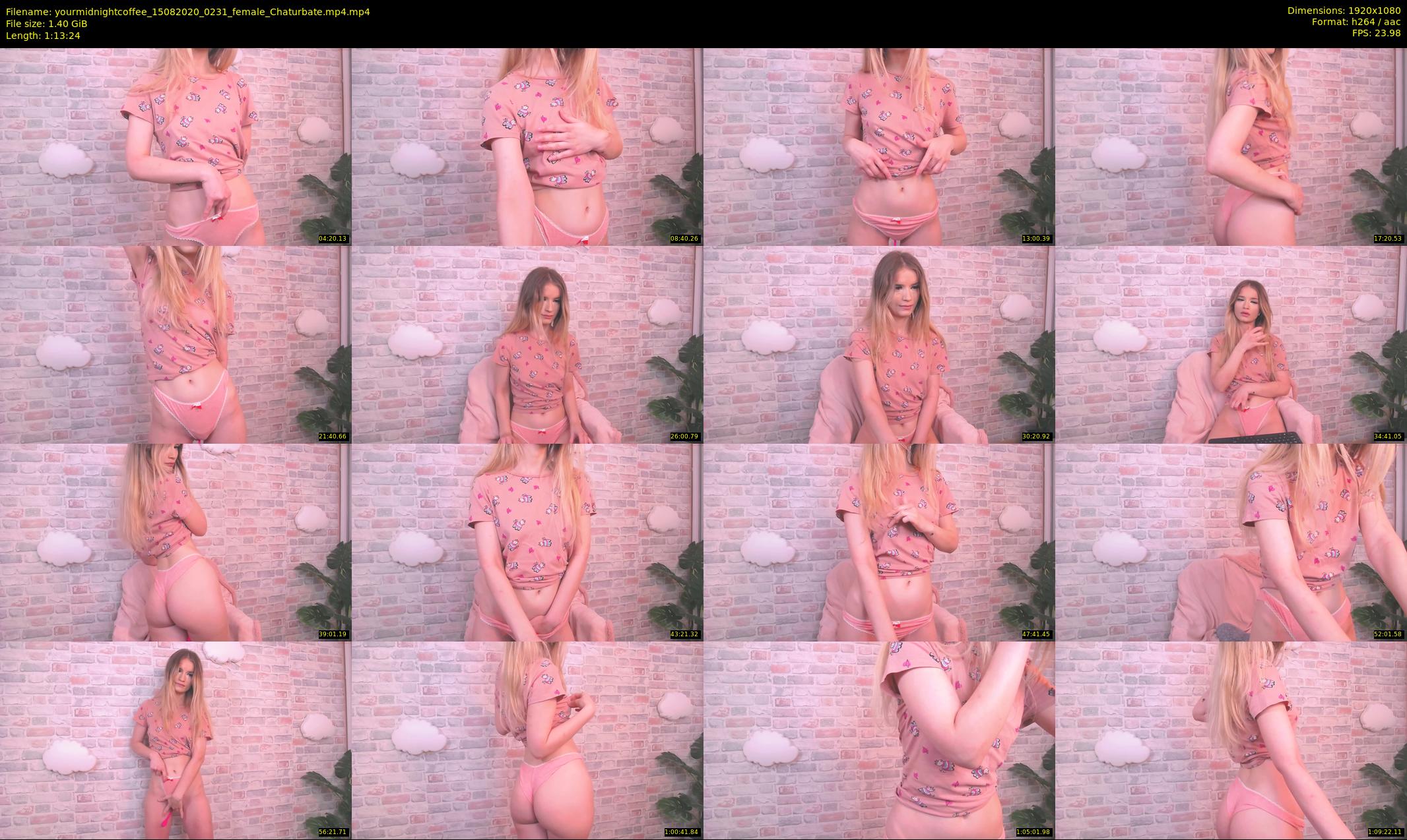 yourmidnightcoffee — 74 minute Chaturbate female cam show recording, 1080p, Aug 15, 2020