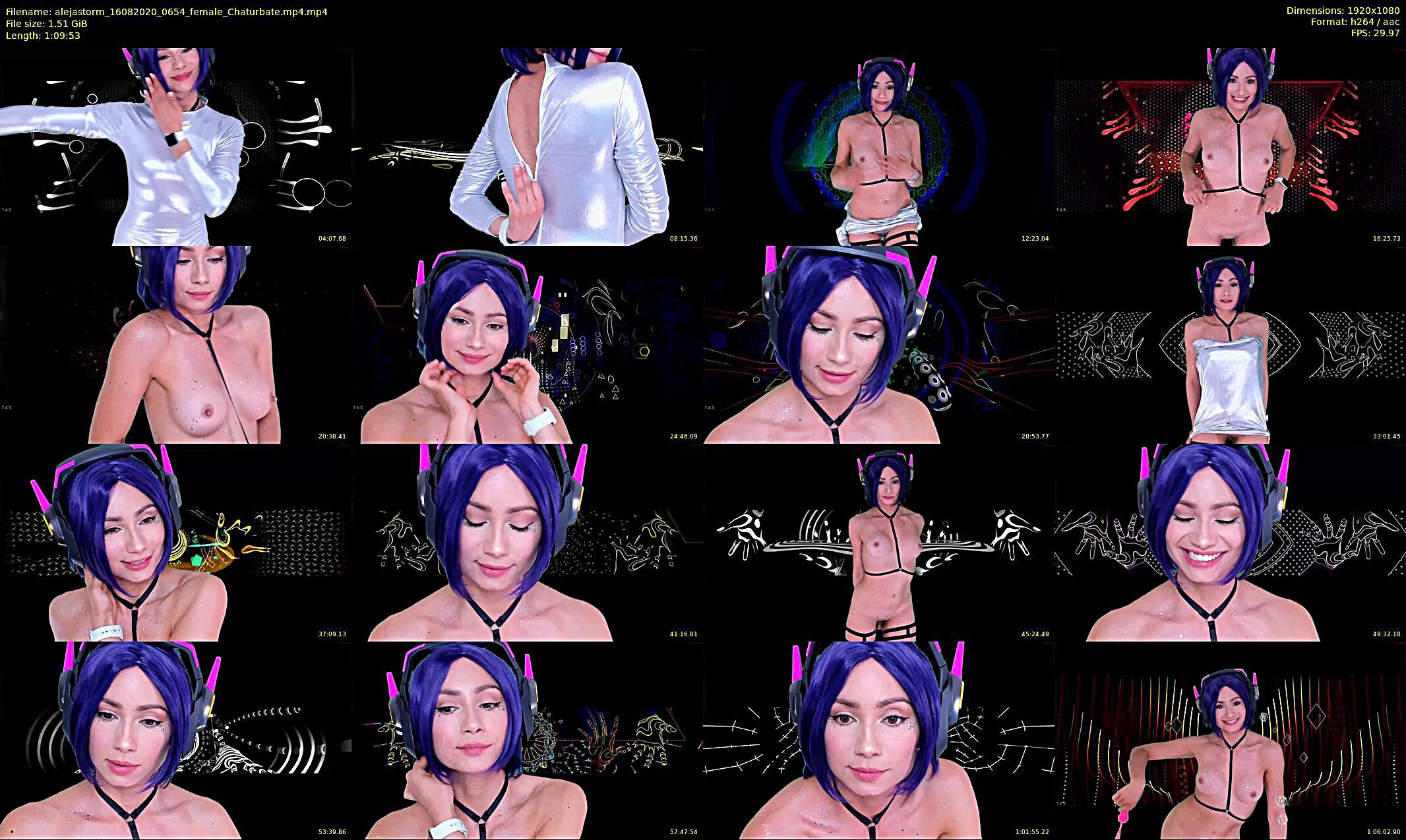 alejastorm — 70 minute Chaturbate female cam show recording, 1080p, Aug 16, 2020