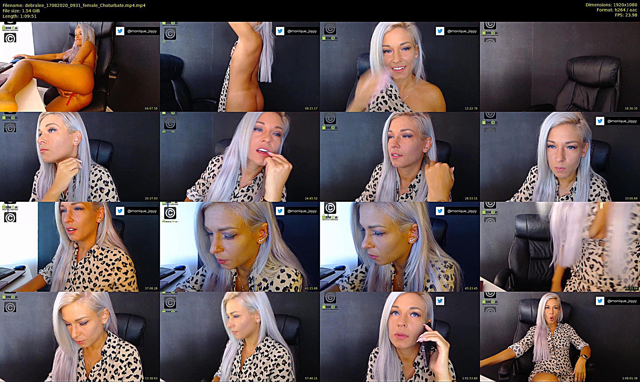 debralee — 70 minute Chaturbate female cam show recording, 1080p, Aug 17, 2020